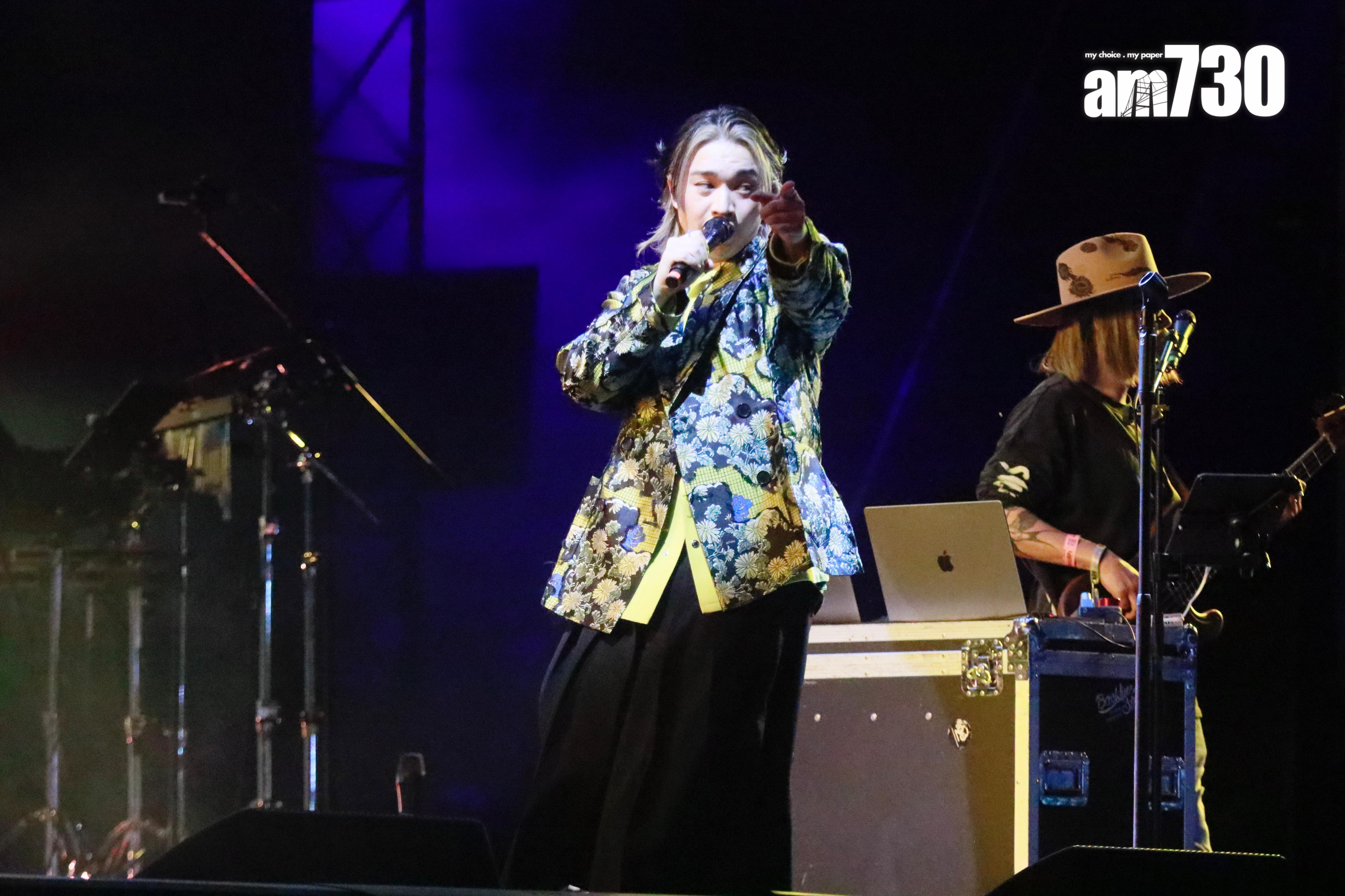 柳應廷Jer首次踏足Clockenflap舞台。(娛樂組攝)