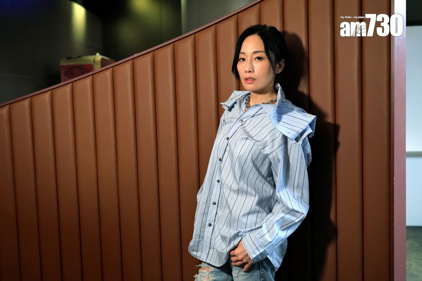 谷祖琳花了三天時間速成在電影中的客家話對白。 (林俊源攝)