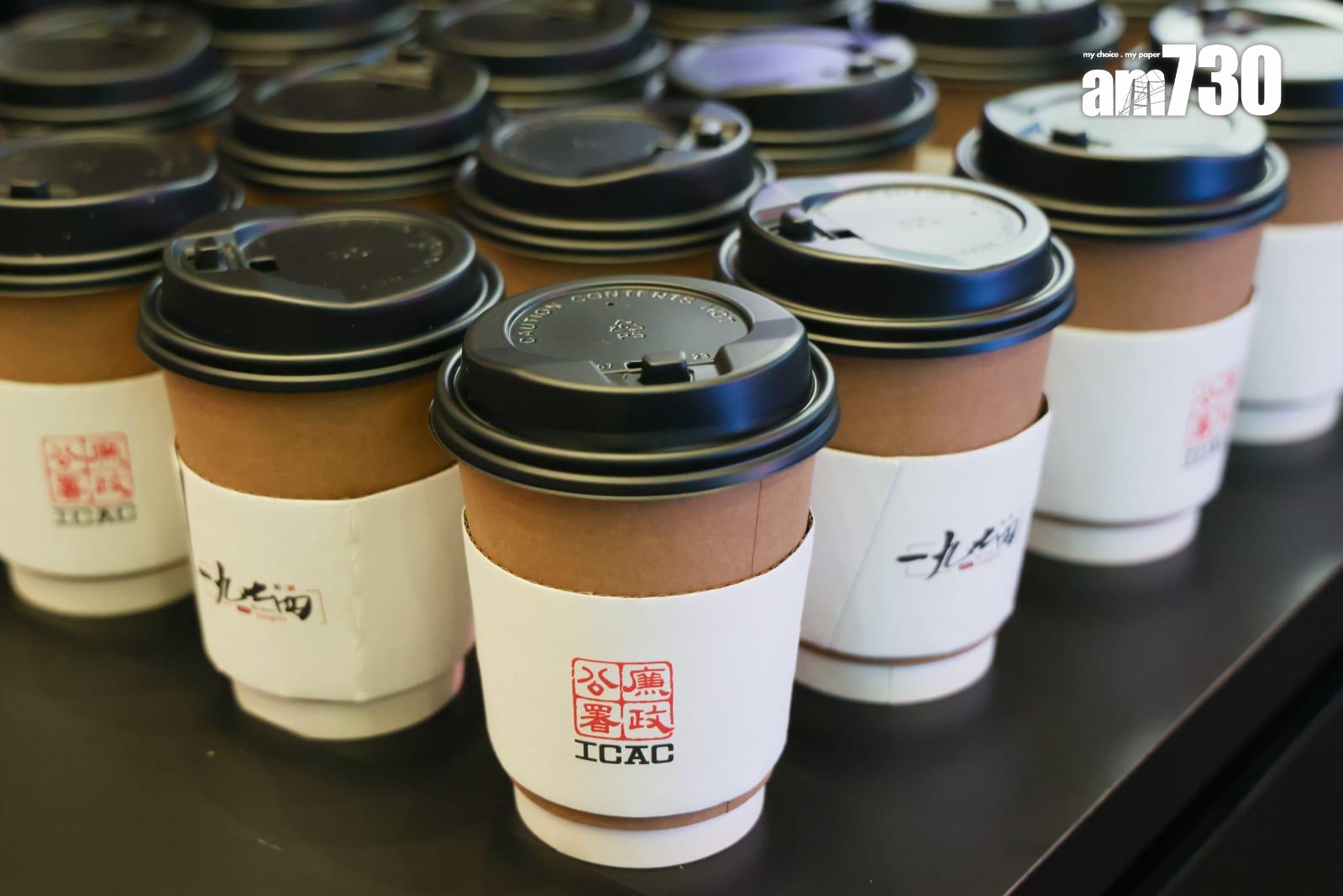 廉署咖啡廳開幕 咖啡命名「清廉」和「保密」等(吳康琦攝)