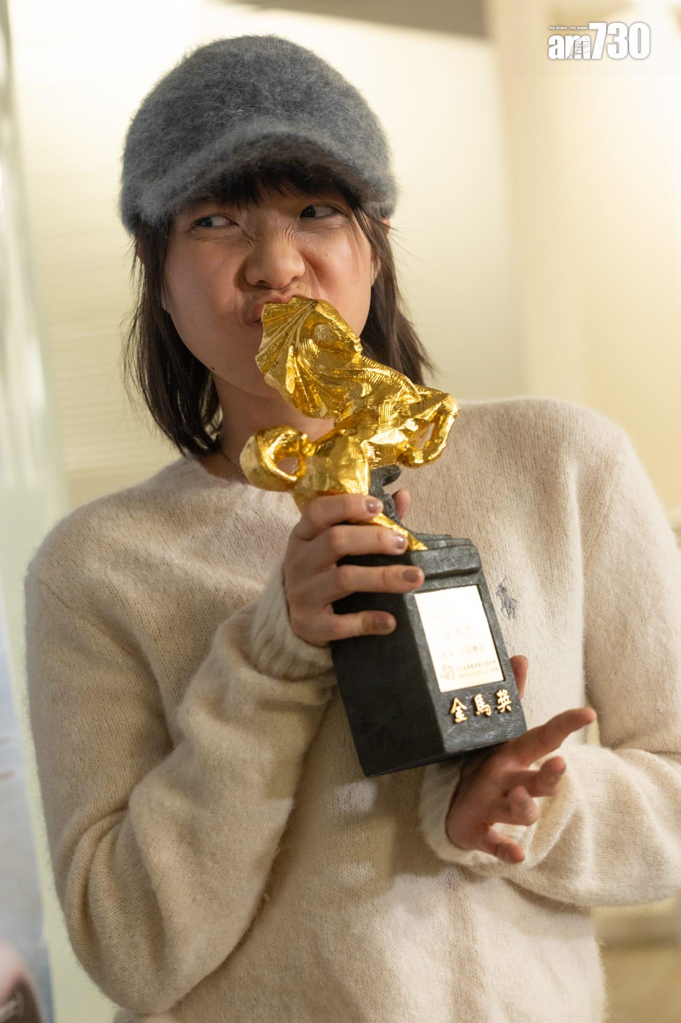 鍾雪瑩自言沒有信心衝擊金像獎。 (蘇文傑攝)