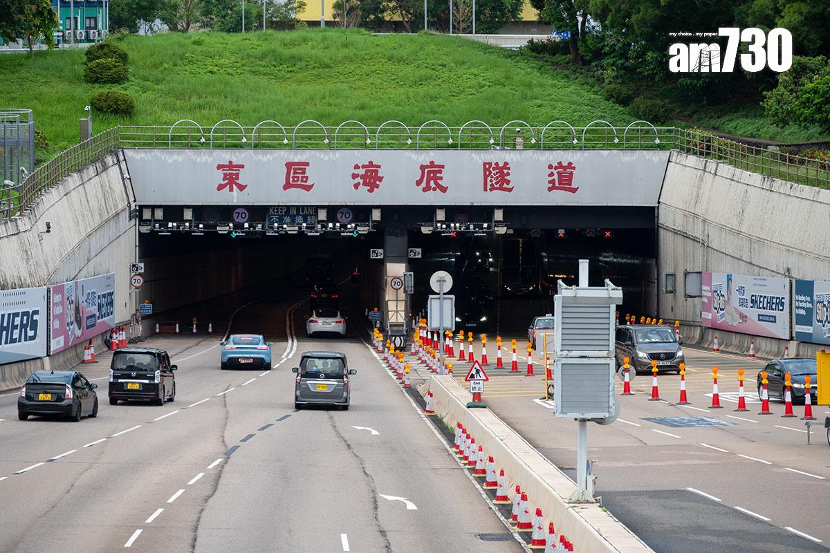 東區海底隧道的車流量在「三隧分流」後有所下降。(資料圖片)