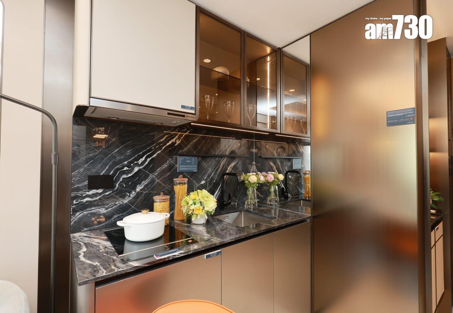 傲華連裝修324呎一房現樓亮相!淺色及雲石主調 採現代輕奢風(多圖有片)|筲箕灣新盤