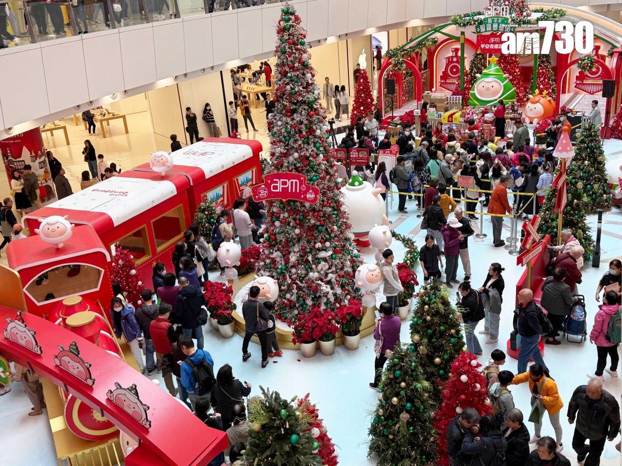 新地15大商場聖誕檔期人流及生意額按年升近15%