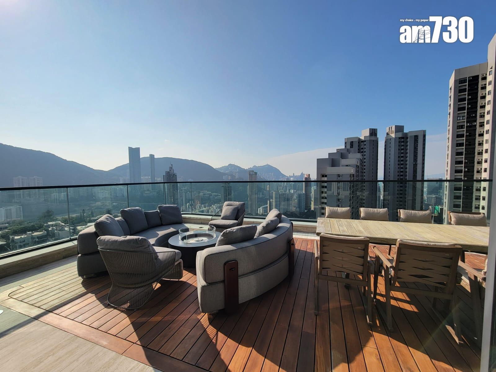 皇第頂層三複式大宅曝光!採「空中遊艇」設計 連逾7000萬裝修(多圖有片)|渣甸山豪宅