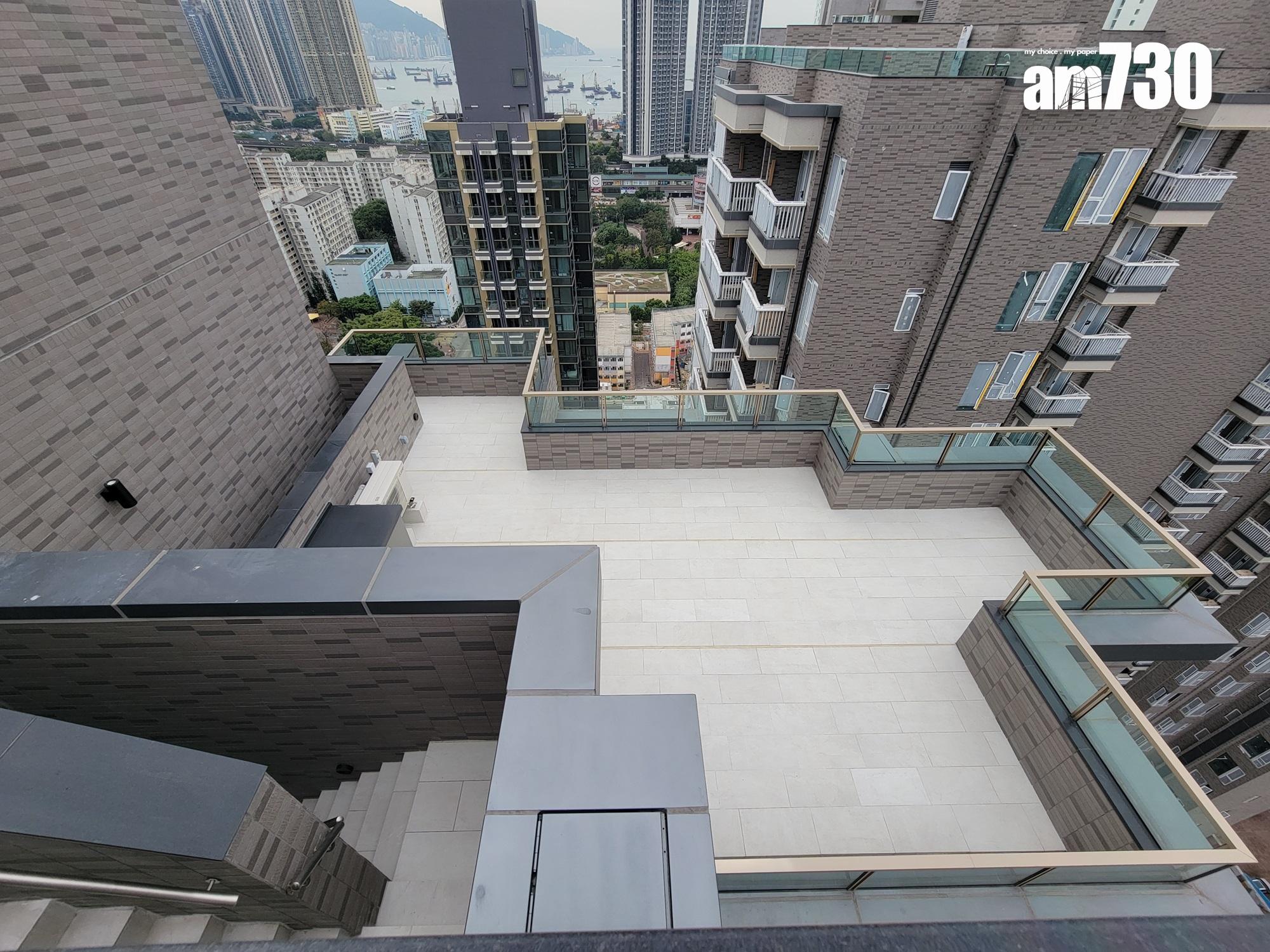 連方I頂層特色戶現樓亮相!內置樓梯達天台 飽覽維港景及市景|多圖有片