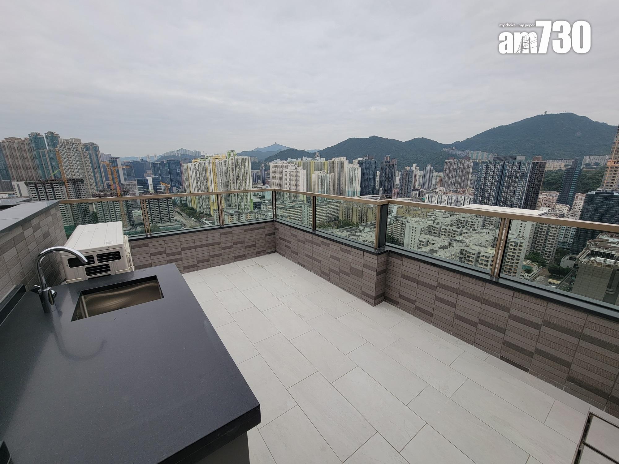 連方I頂層特色戶現樓亮相!內置樓梯達天台 飽覽維港景及市景|多圖有片