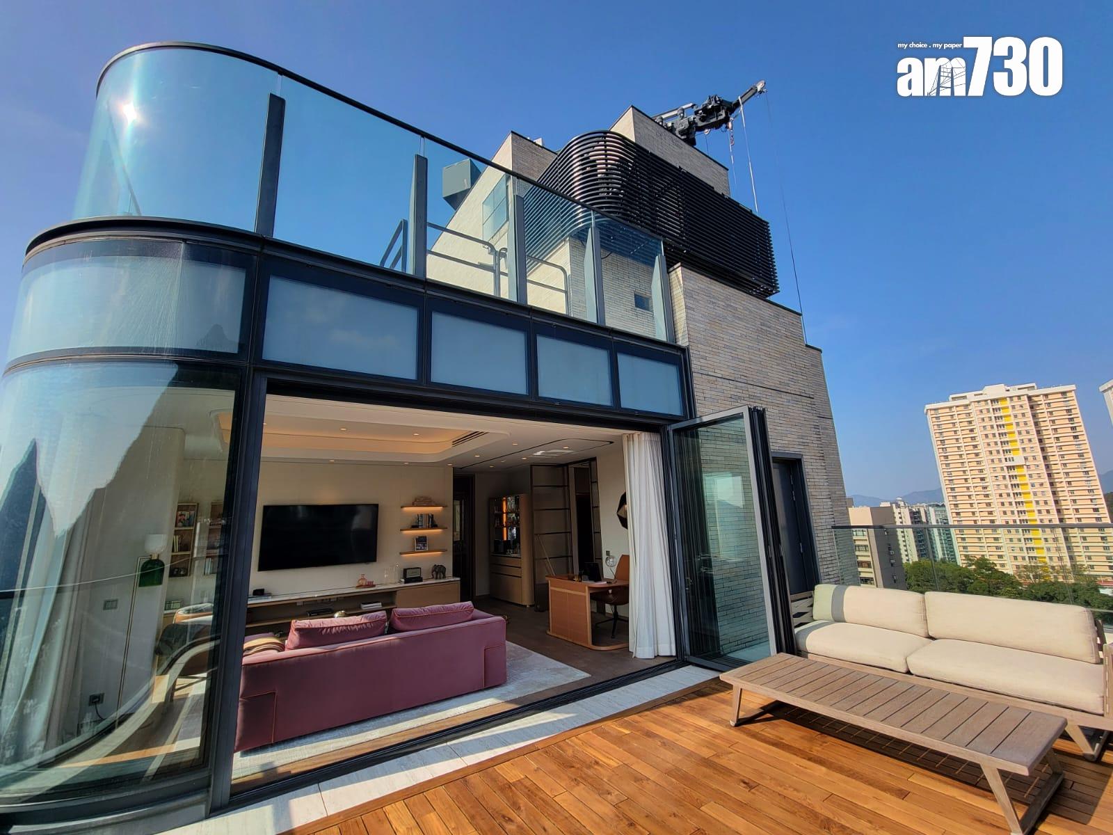 皇第頂層三複式大宅曝光!採「空中遊艇」設計 連逾7000萬裝修(多圖有片)|渣甸山豪宅