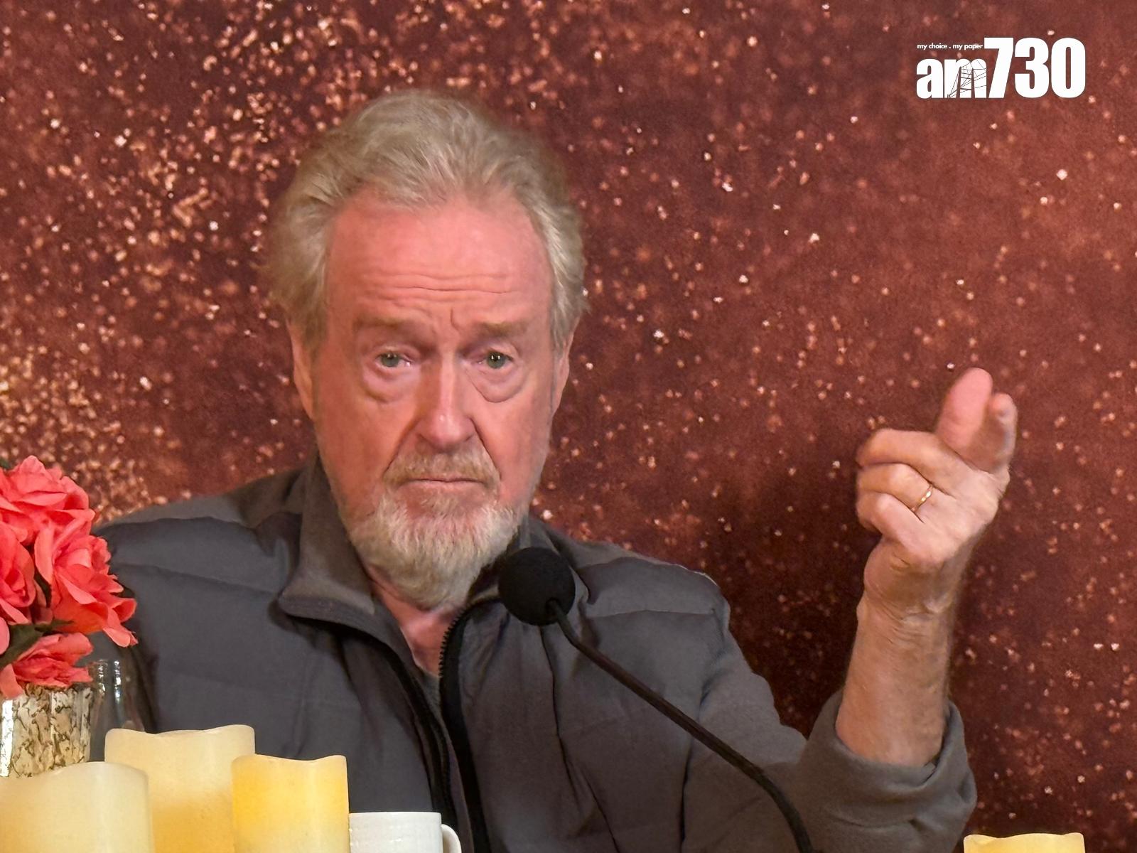 金像導演列尼史葛接受《am730》獨家專訪,坦言正考慮開拍《帝國驕雄》第三集。 (Lilly Lui攝)