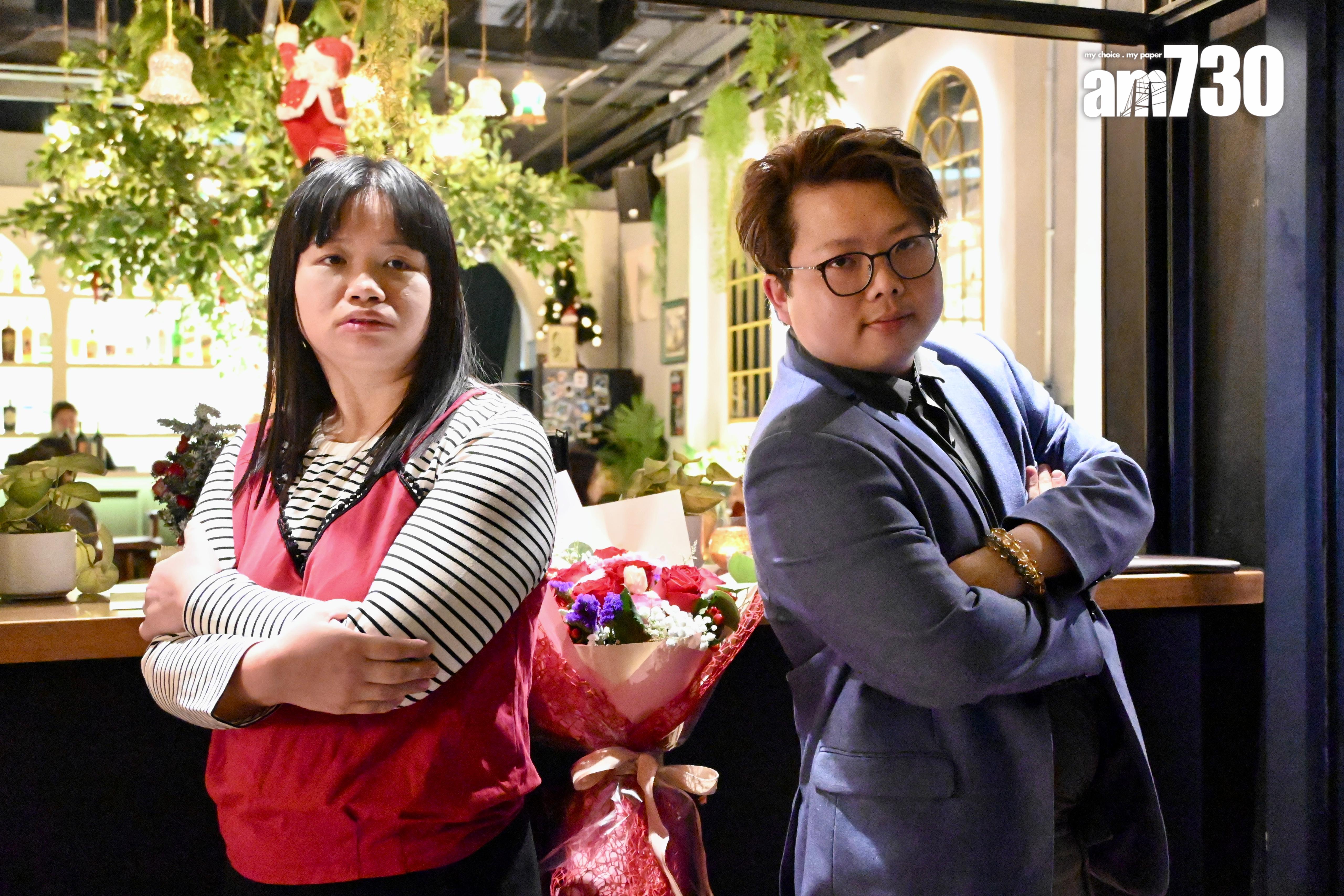 阿儀多次落閘,強調跟Babyface只是好朋友。 (娛樂組攝)