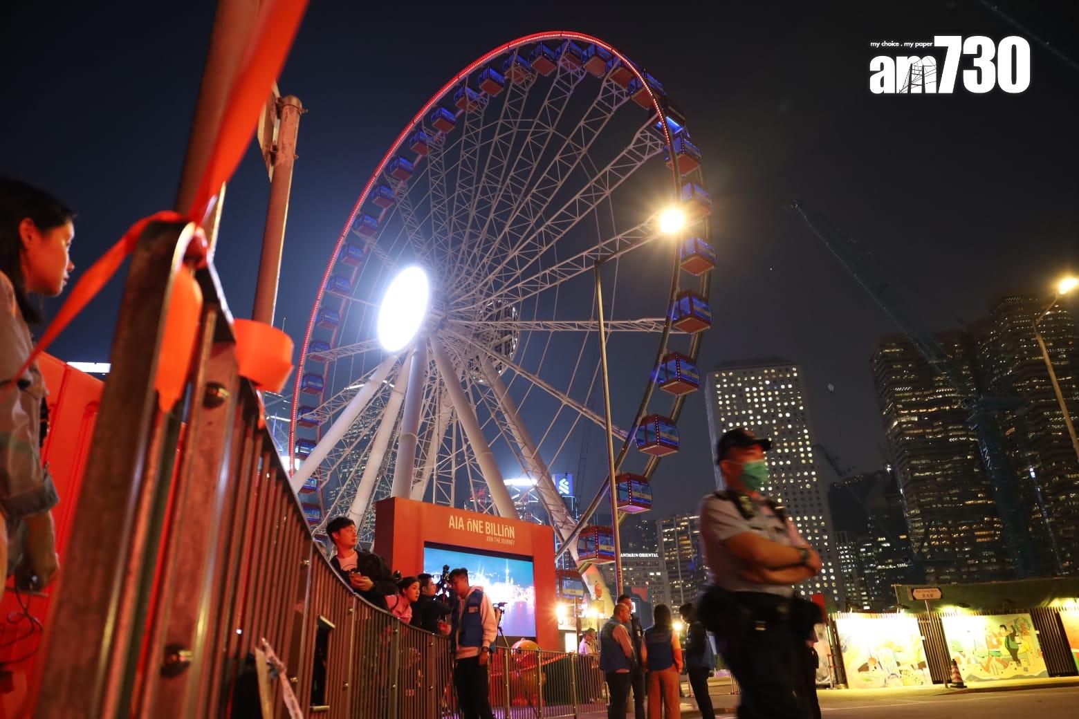 有警員在現場看守。(鍾式明攝)