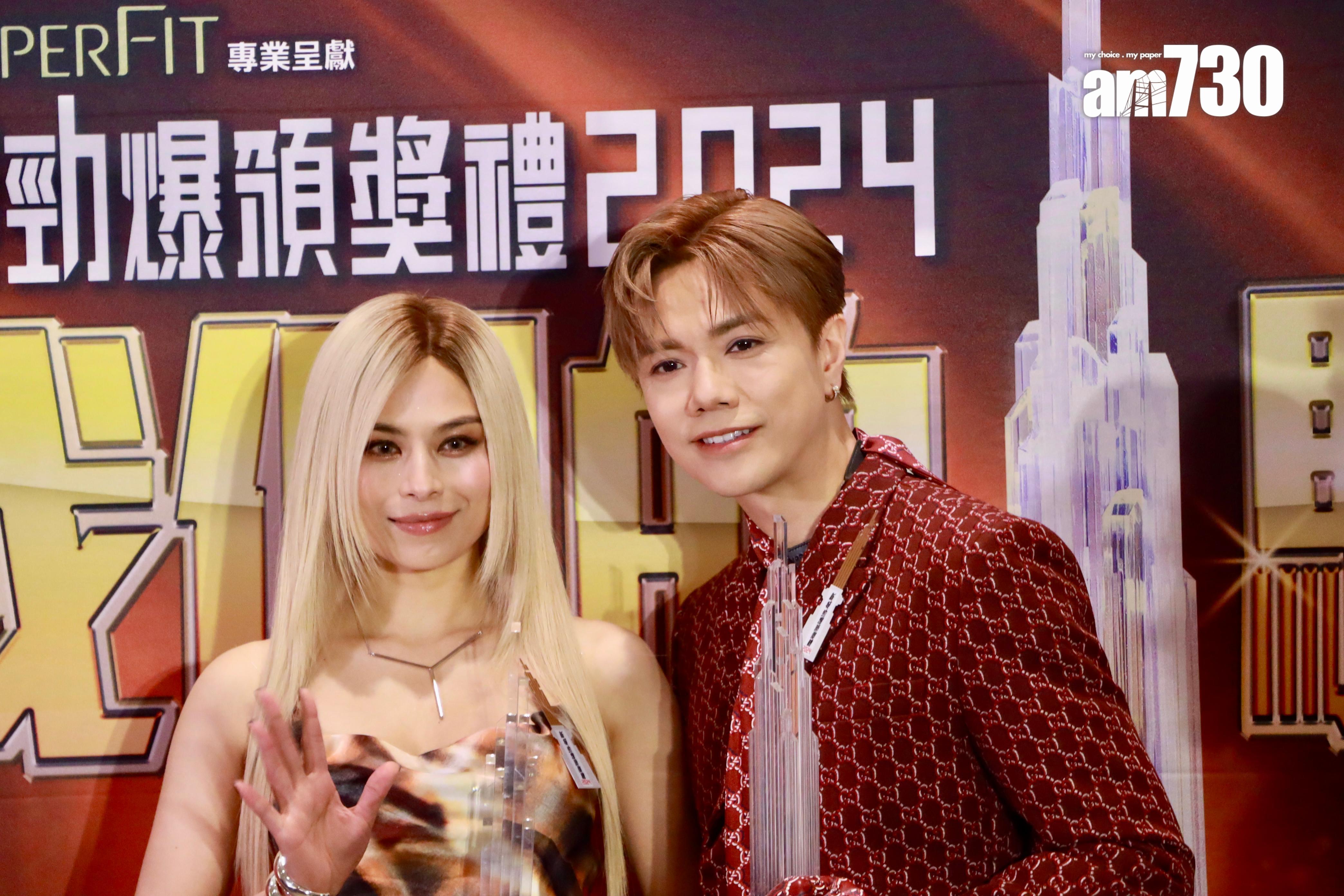 Gin Lee與同門的張敬軒均取得好成績。 (林俊源攝)