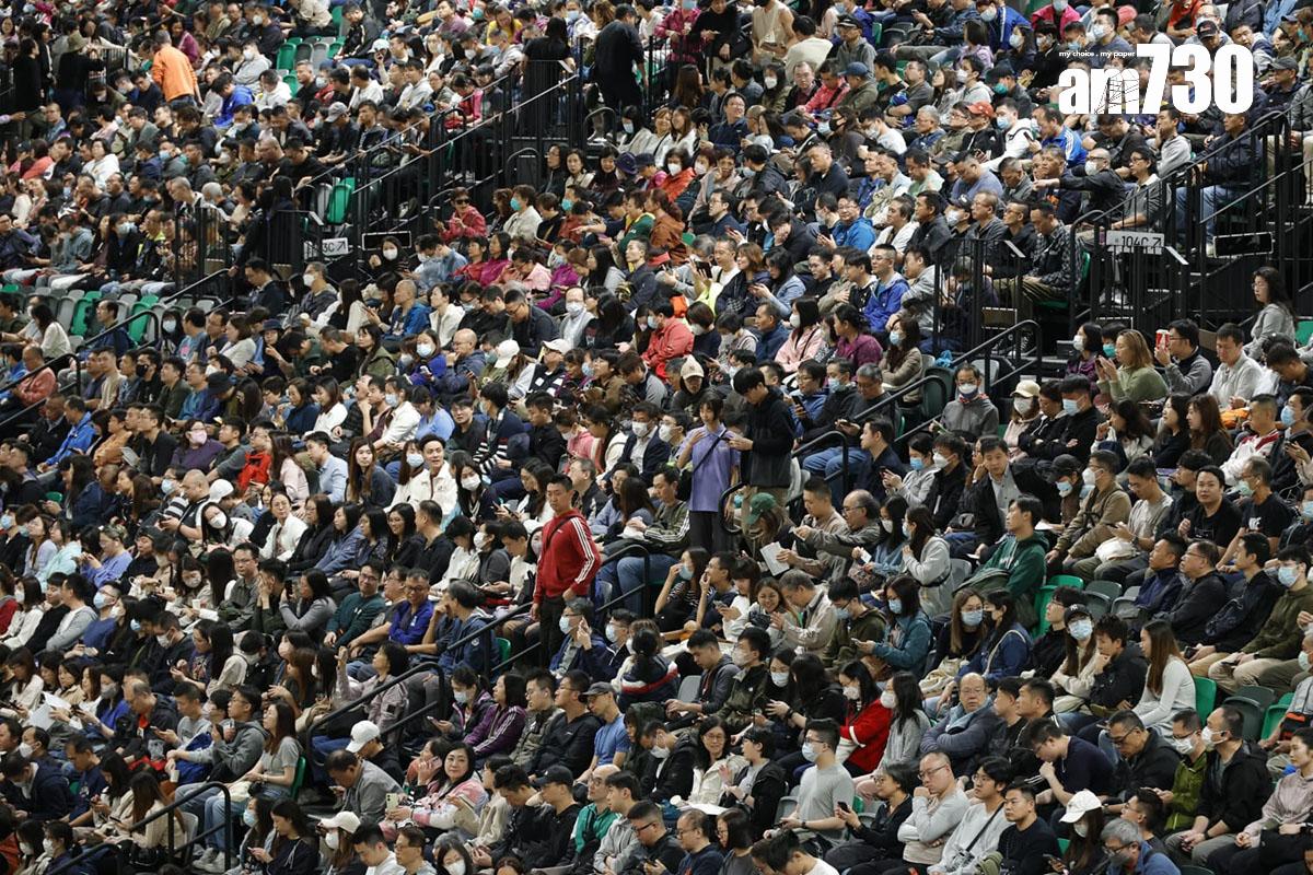 啟德體藝館模擬有7,000名觀眾進場。(林俊源攝)