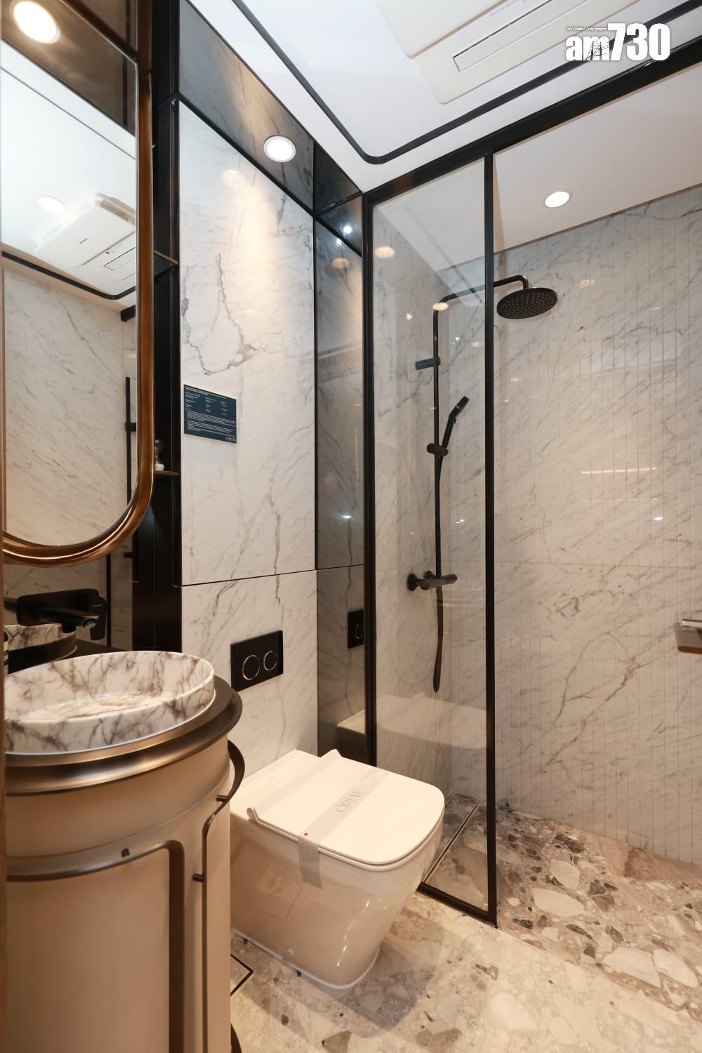 傲華連裝修324呎一房現樓亮相!淺色及雲石主調 採現代輕奢風(多圖有片)|筲箕灣新盤