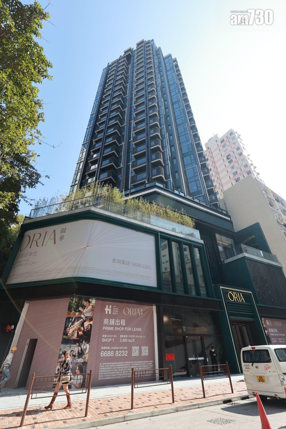 「傲華」樓高23層,提供156伙。(鍾式明攝)