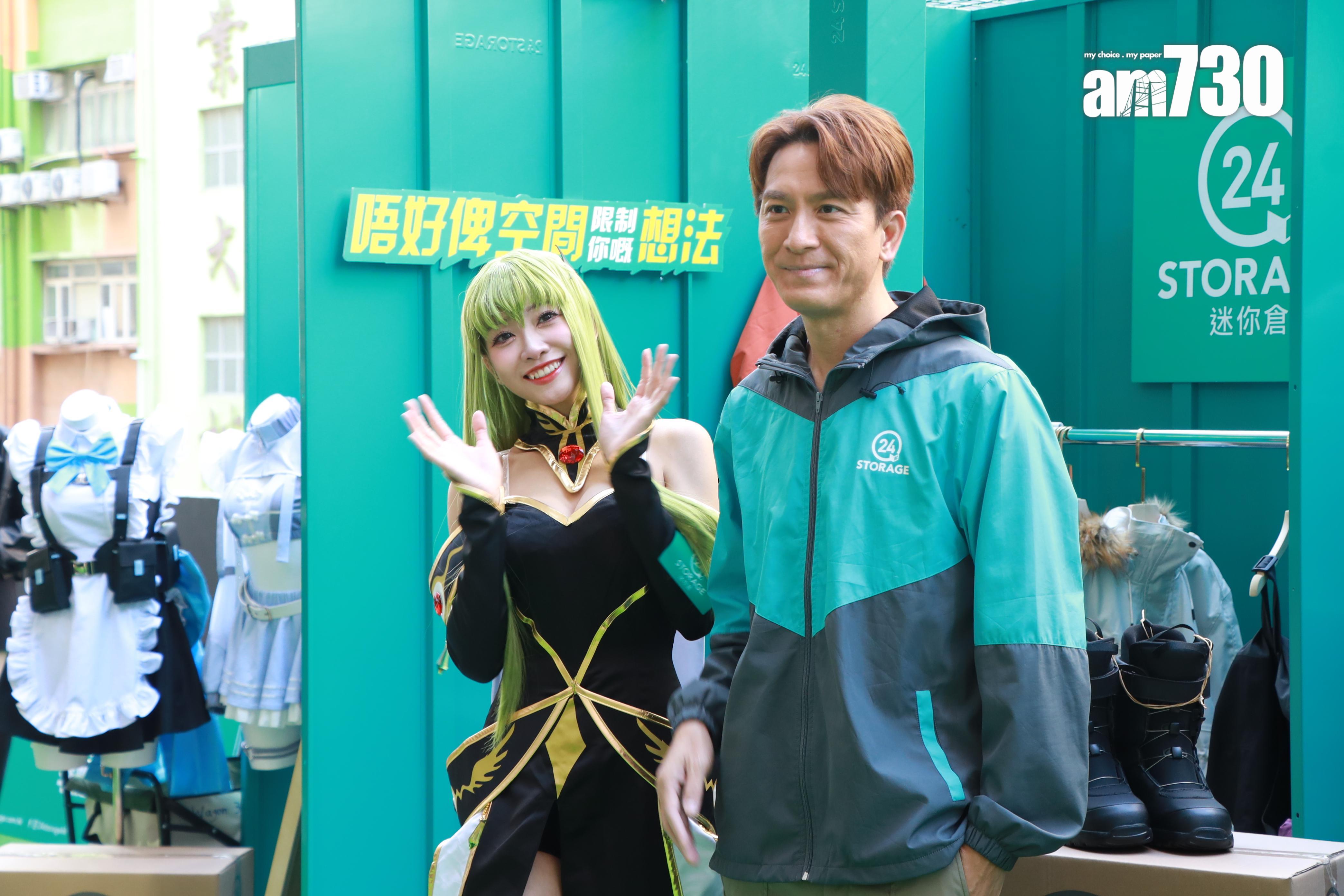 馬國明與冼迪琦「父女重逢」。(娛樂組攝)