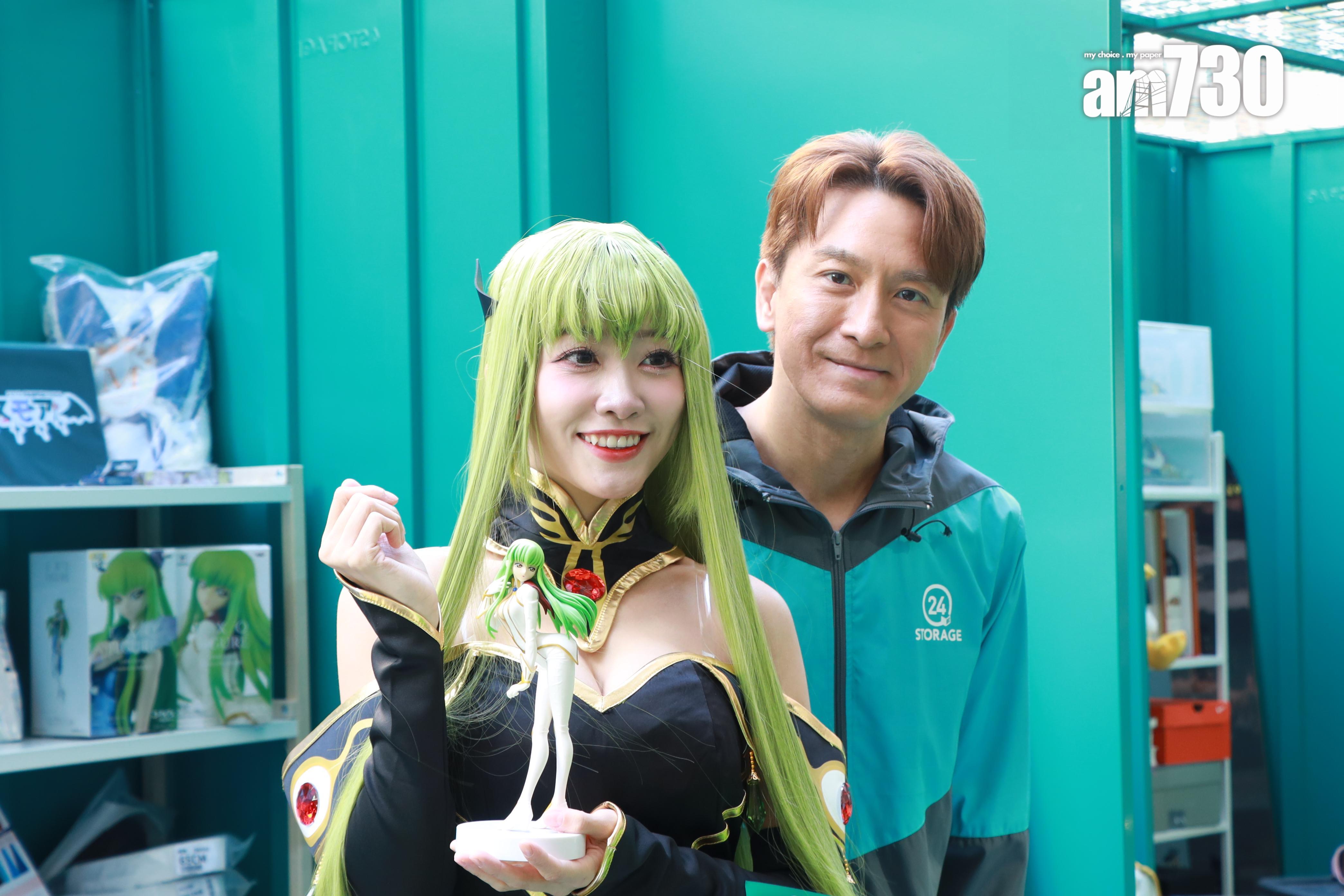 馬國明與冼迪琦「父女重逢」。(娛樂組攝)