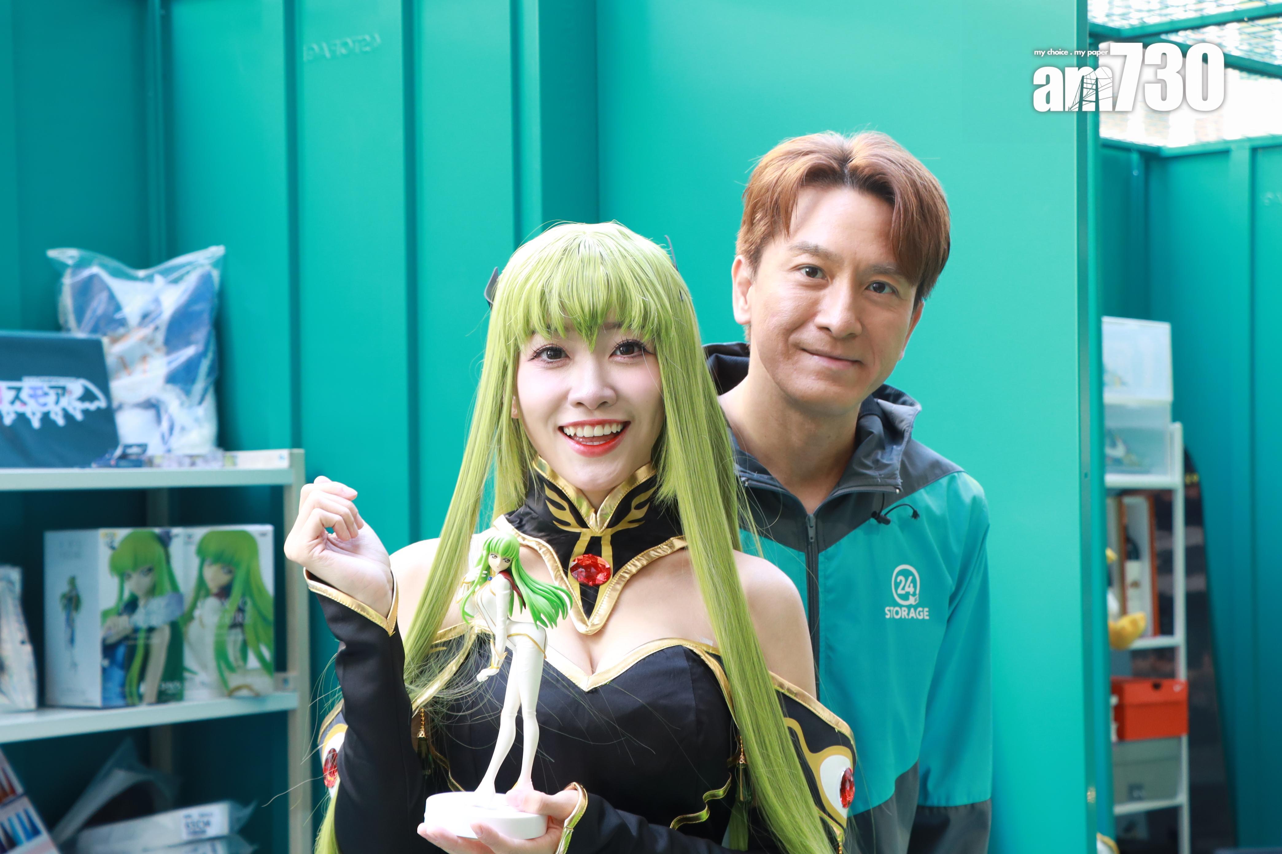 馬國明與冼迪琦「父女重逢」。(娛樂組攝)