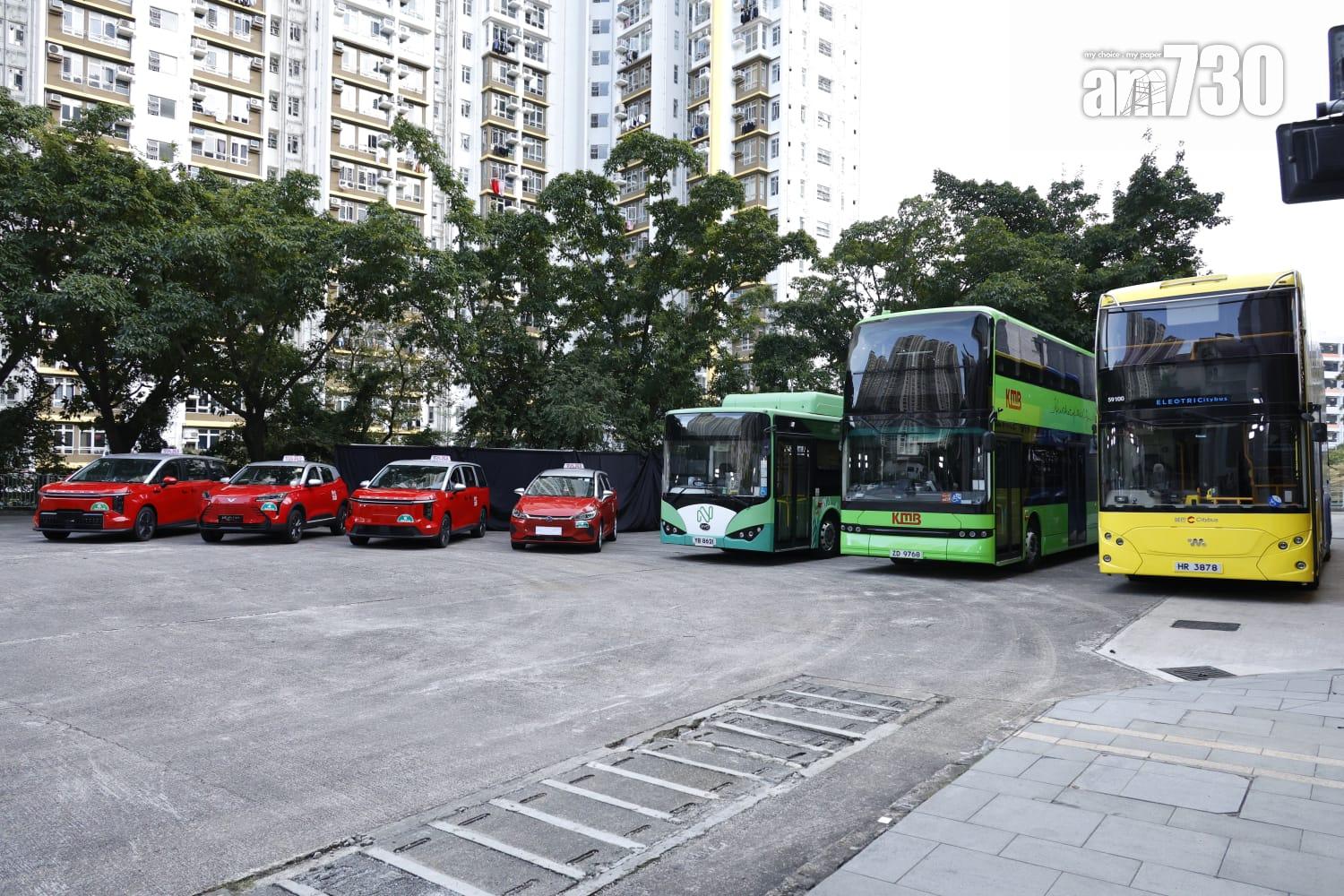 綠色轉型路線圖公布 政府斥逾6億資助購600電動巴士3000電動的士(林俊源攝)