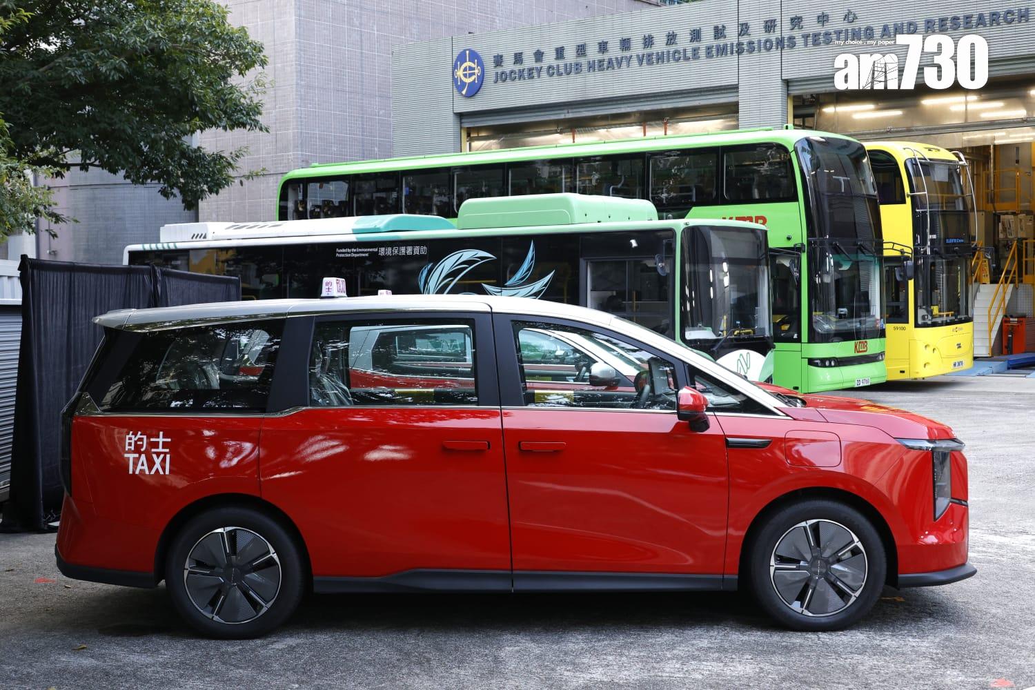 綠色轉型路線圖公布 政府斥逾6億資助購600電動巴士3000電動的士(林俊源攝)