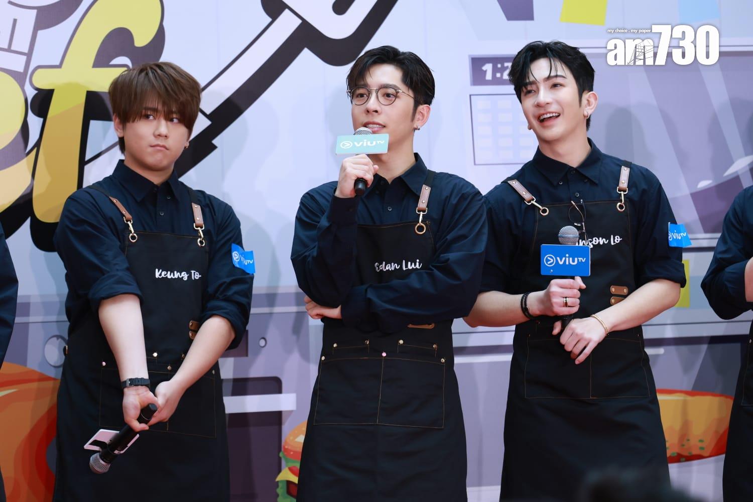 MIRROR全員今日現身觀塘宣傳新團綜,Edan例牌被問起跟林明禎的感情狀況。 (羅錦鴻攝)