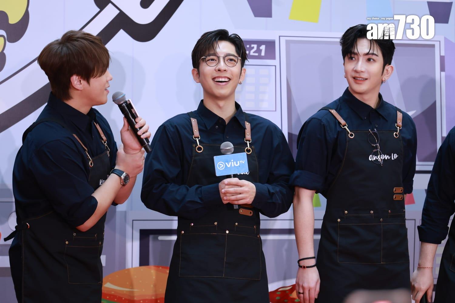 MIRROR全員今日現身觀塘宣傳新團綜,Edan例牌被問起跟林明禎的感情狀況。 (羅錦鴻攝)