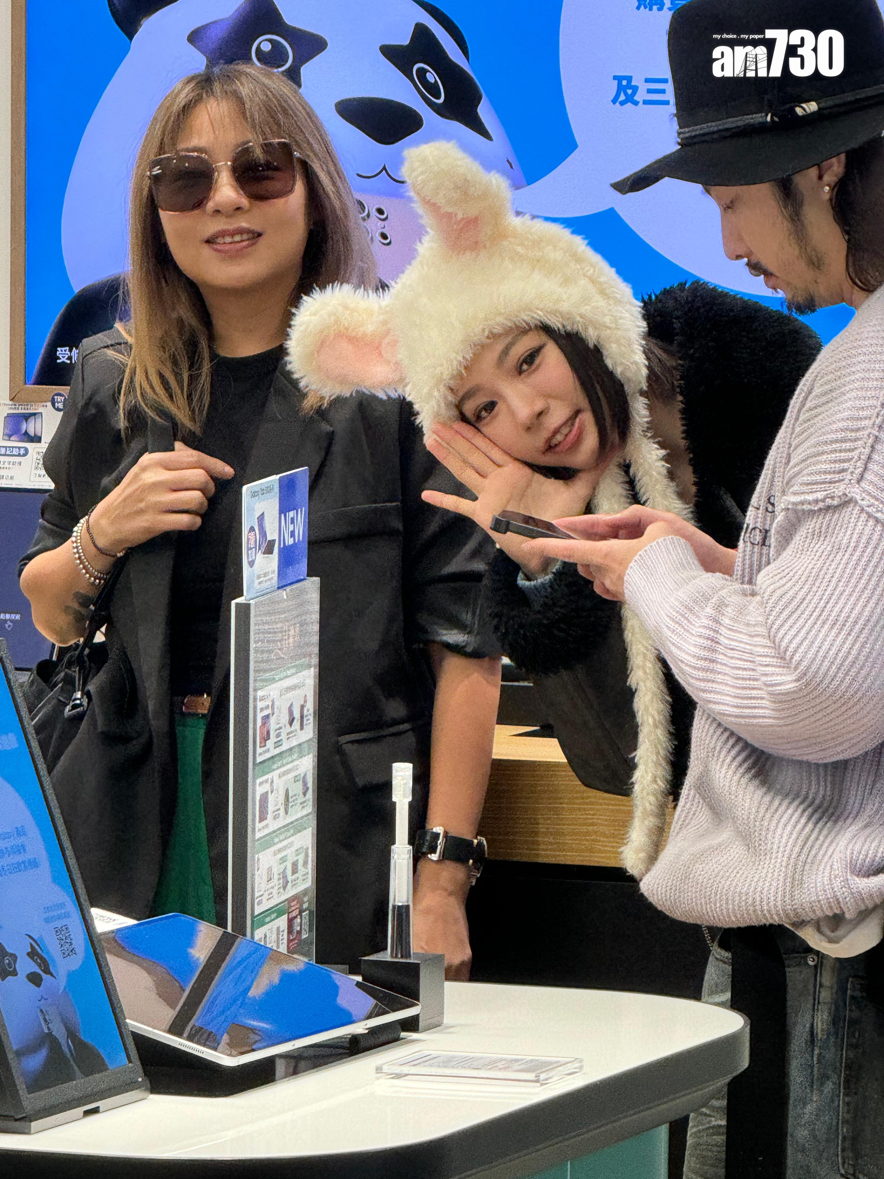 林明禎在首映禮失場之後,首度現身。(娛樂組攝)