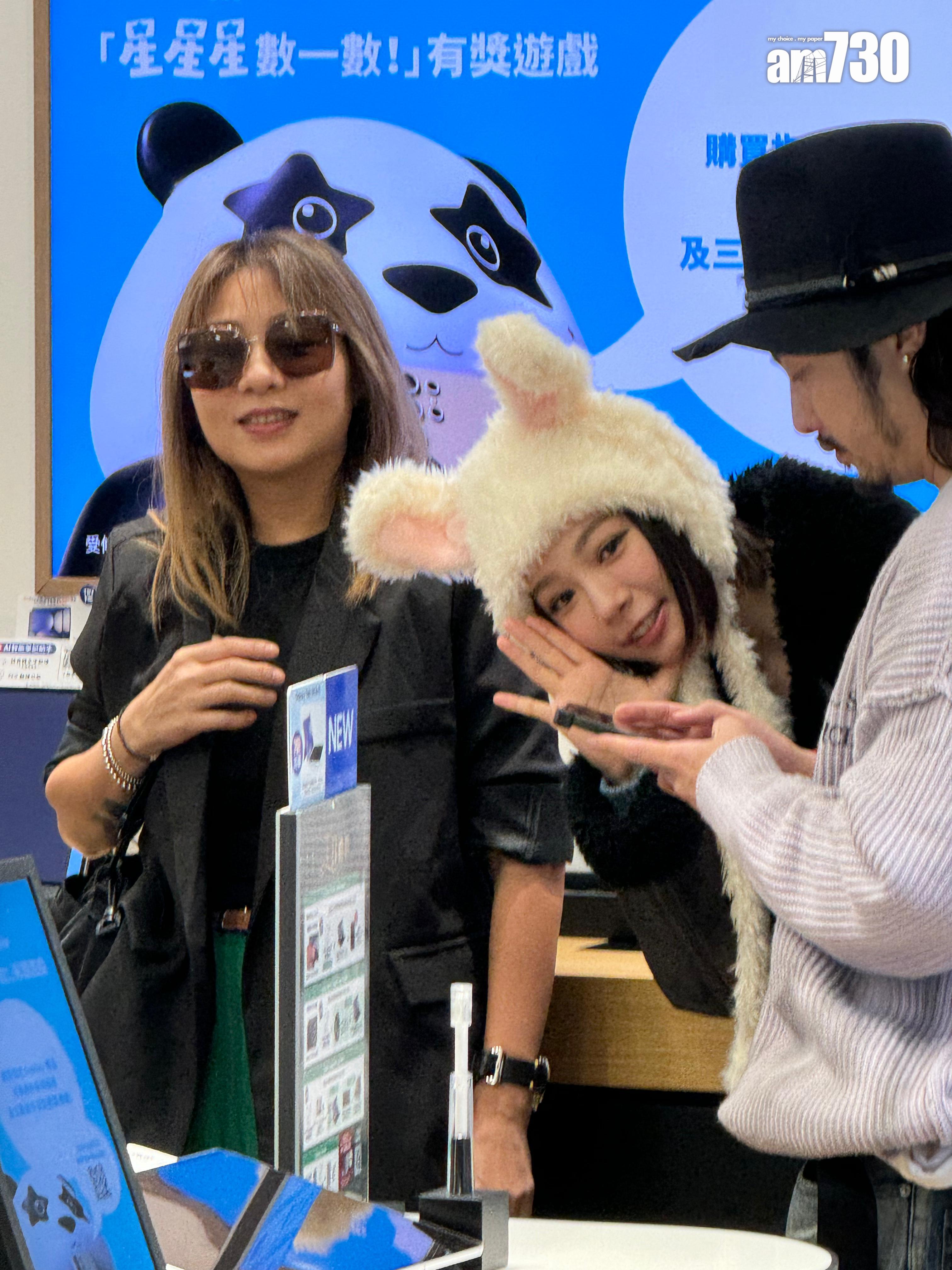 林明禎在首映禮失場之後,首度現身。(娛樂組攝)