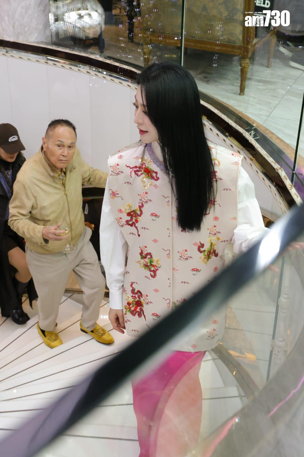 范冰冰應趙世曾之邀到趙苑出席卓能集團聖誕慶祝酒會。(吳康琦攝)