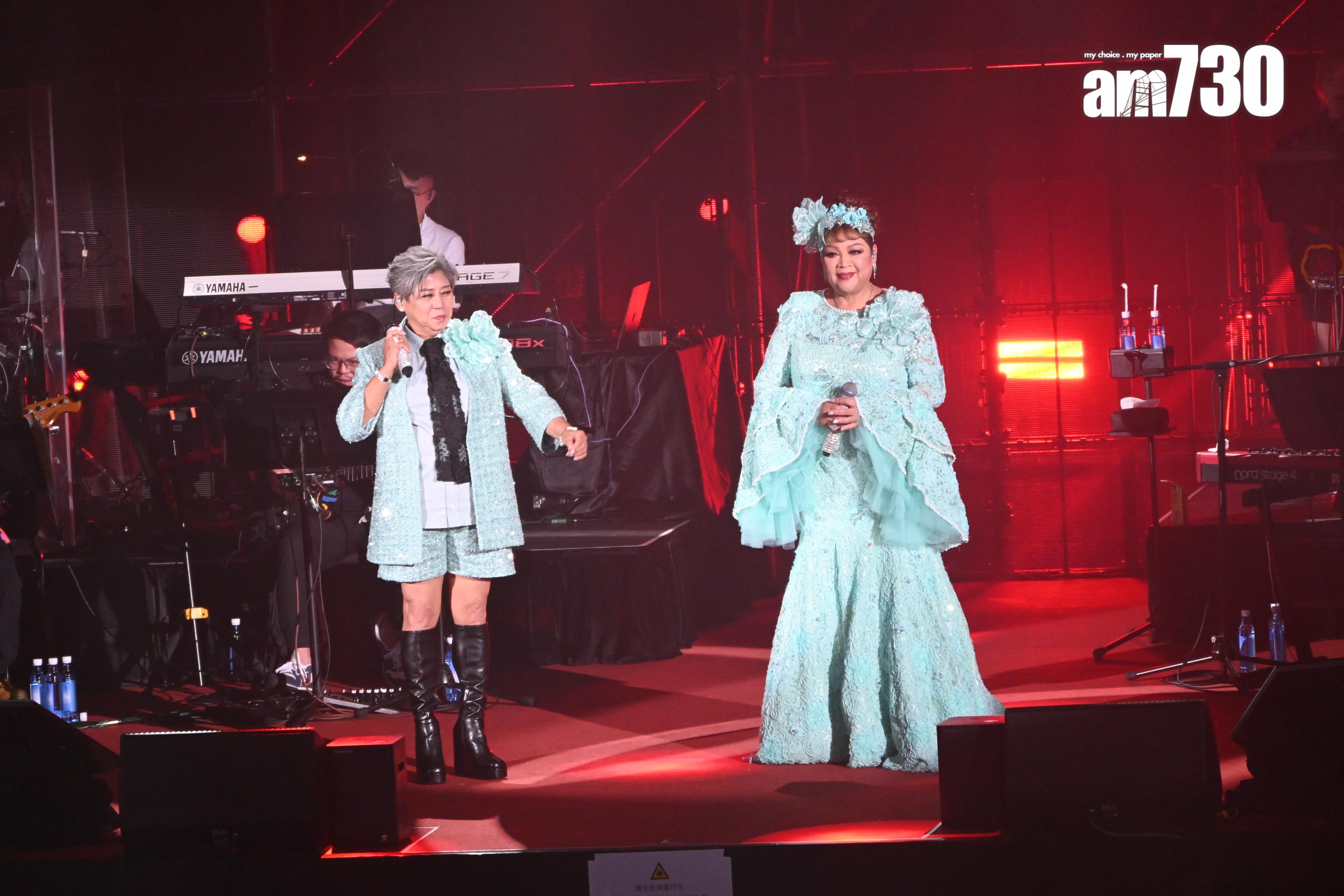 肥媽與黑妹李麗霞一連兩日舉行的《媽妹笑住唱Part II演唱會》圓滿結束。