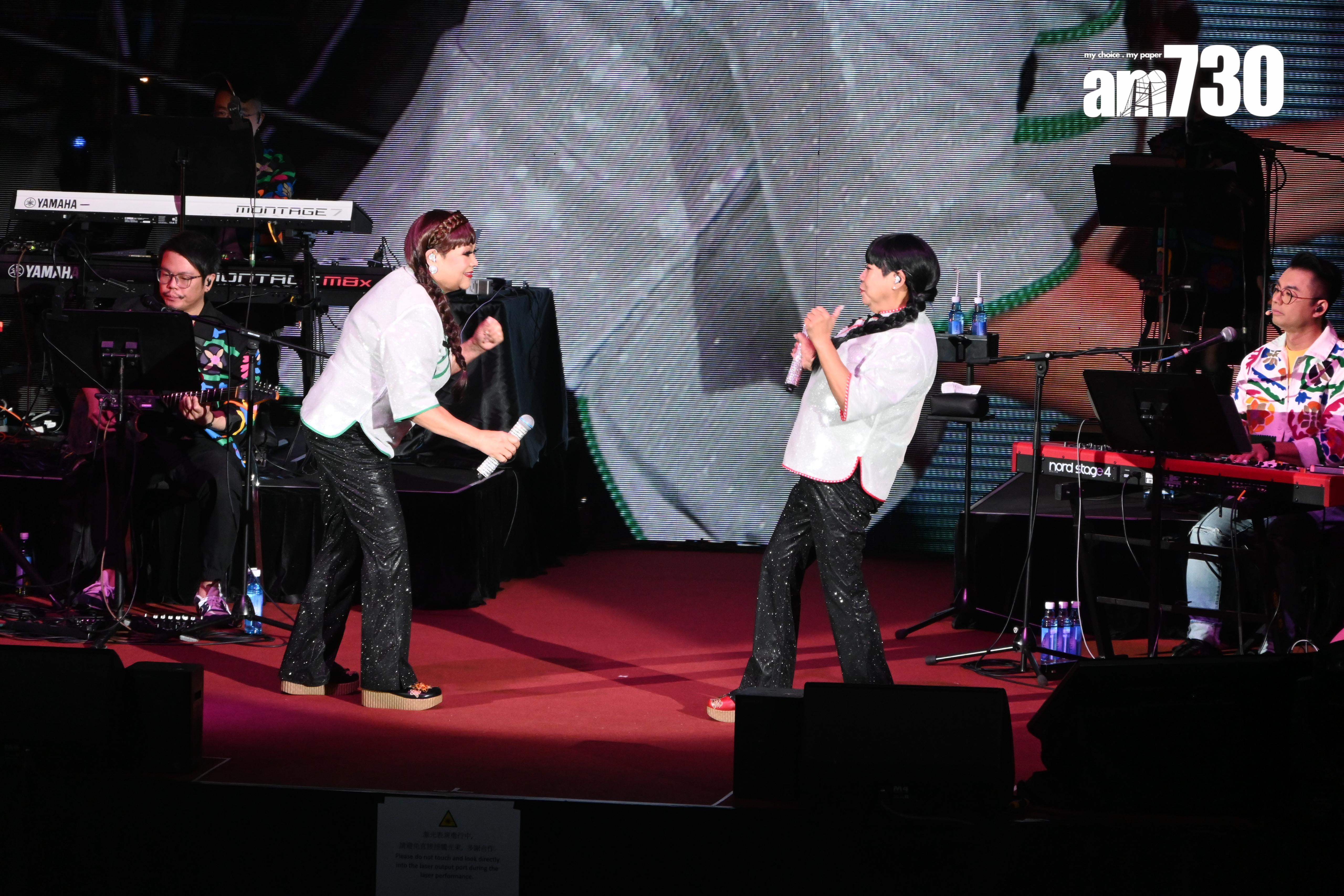 肥媽與黑妹李麗霞一連兩日舉行的《媽妹笑住唱Part II演唱會》圓滿結束。