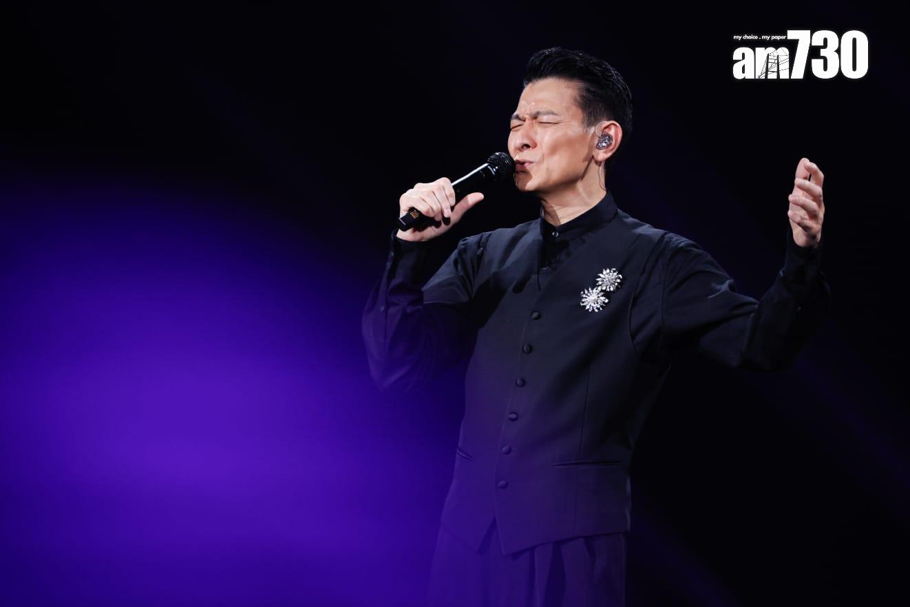 劉德華在紅館舉行一連廿場的跨年個唱《今天…is the Day劉德華巡迴演唱會2024 》。(蘇文傑攝)