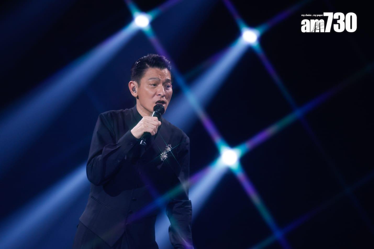 劉德華在紅館舉行一連廿場的跨年個唱《今天…is the Day劉德華巡迴演唱會2024 》。(蘇文傑攝)