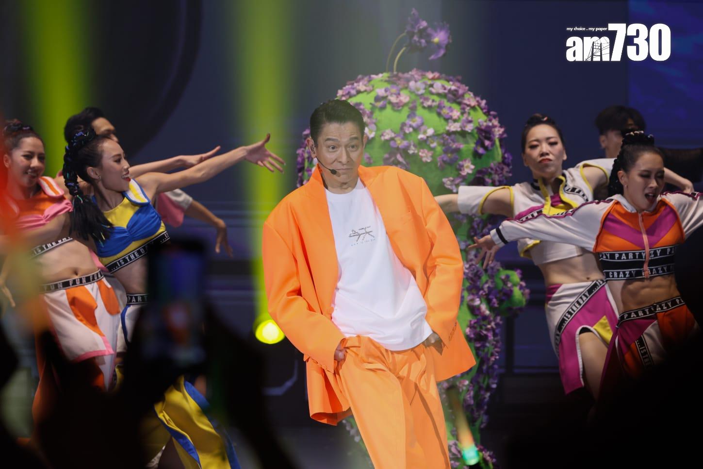 劉德華在紅館舉行一連廿場的跨年個唱《今天…is the Day劉德華巡迴演唱會2024 》。(蘇文傑攝)