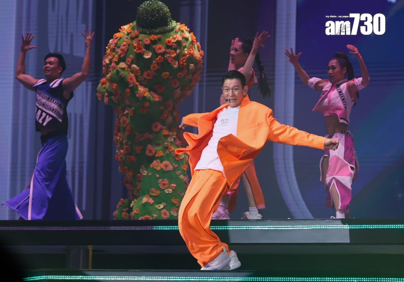 劉德華在紅館舉行一連廿場的跨年個唱《今天…is the Day劉德華巡迴演唱會2024 》。(蘇文傑攝)