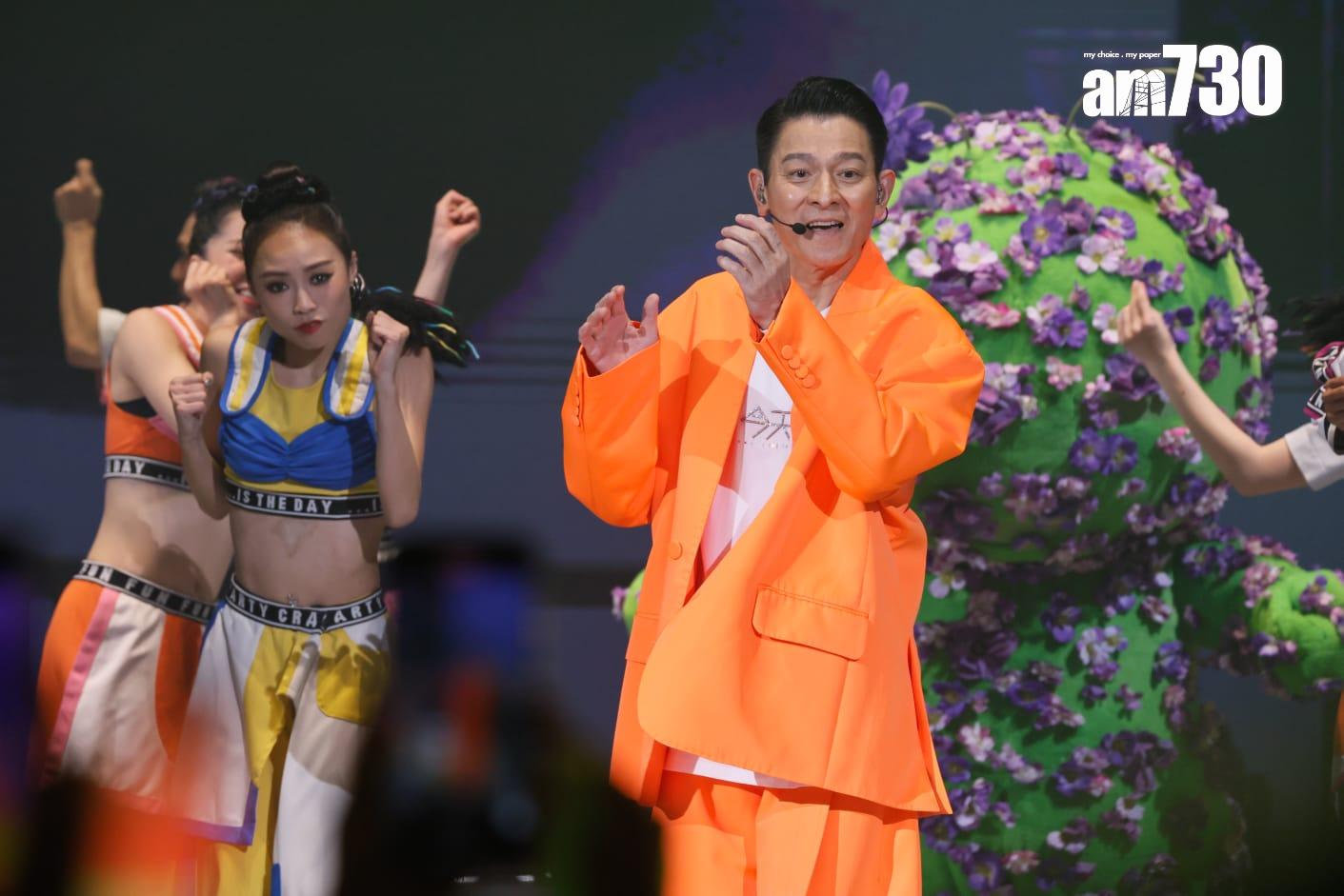 劉德華在紅館舉行一連廿場的跨年個唱《今天…is the Day劉德華巡迴演唱會2024 》。(蘇文傑攝)