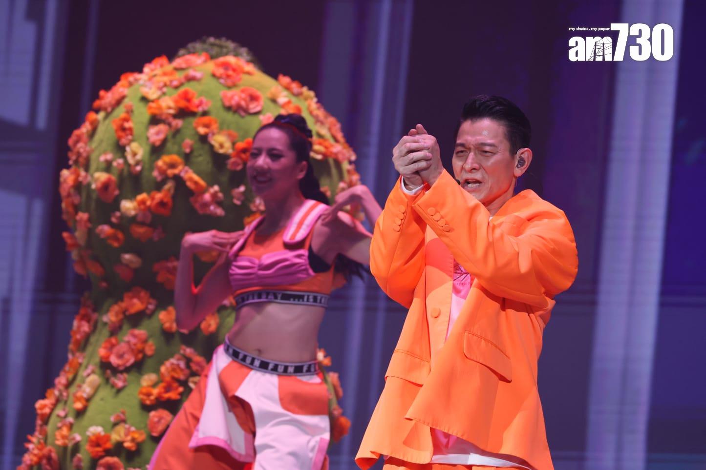 劉德華在紅館舉行一連廿場的跨年個唱《今天…is the Day劉德華巡迴演唱會2024 》。(蘇文傑攝)