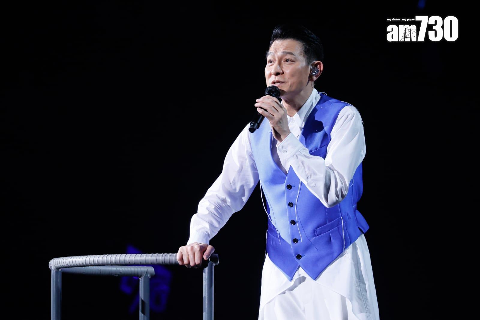 劉德華在紅館舉行一連廿場的跨年個唱《今天…is the Day劉德華巡迴演唱會2024 》。(蘇文傑攝)