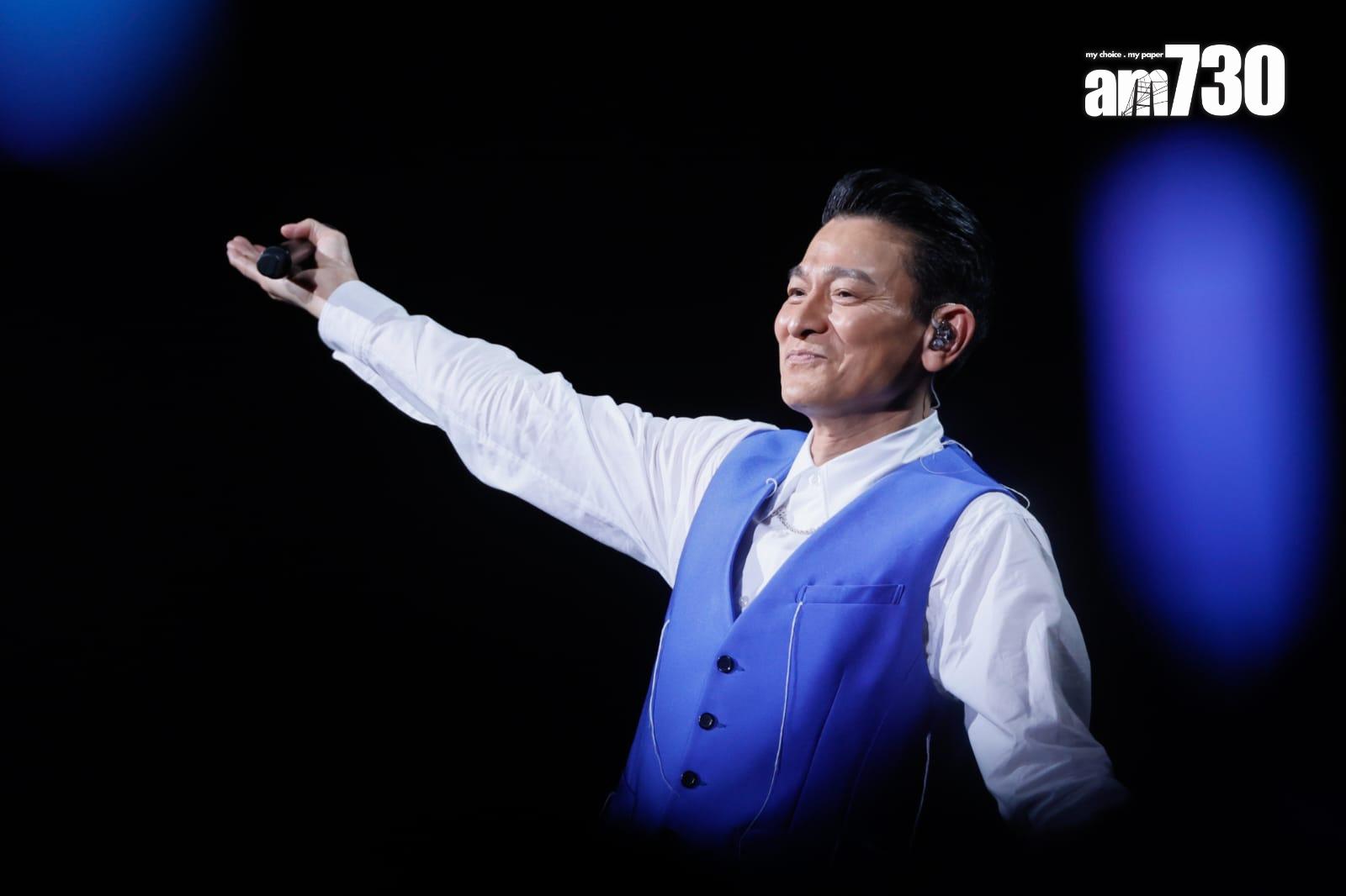 劉德華在紅館舉行一連廿場的跨年個唱《今天…is the Day劉德華巡迴演唱會2024 》。(蘇文傑攝)