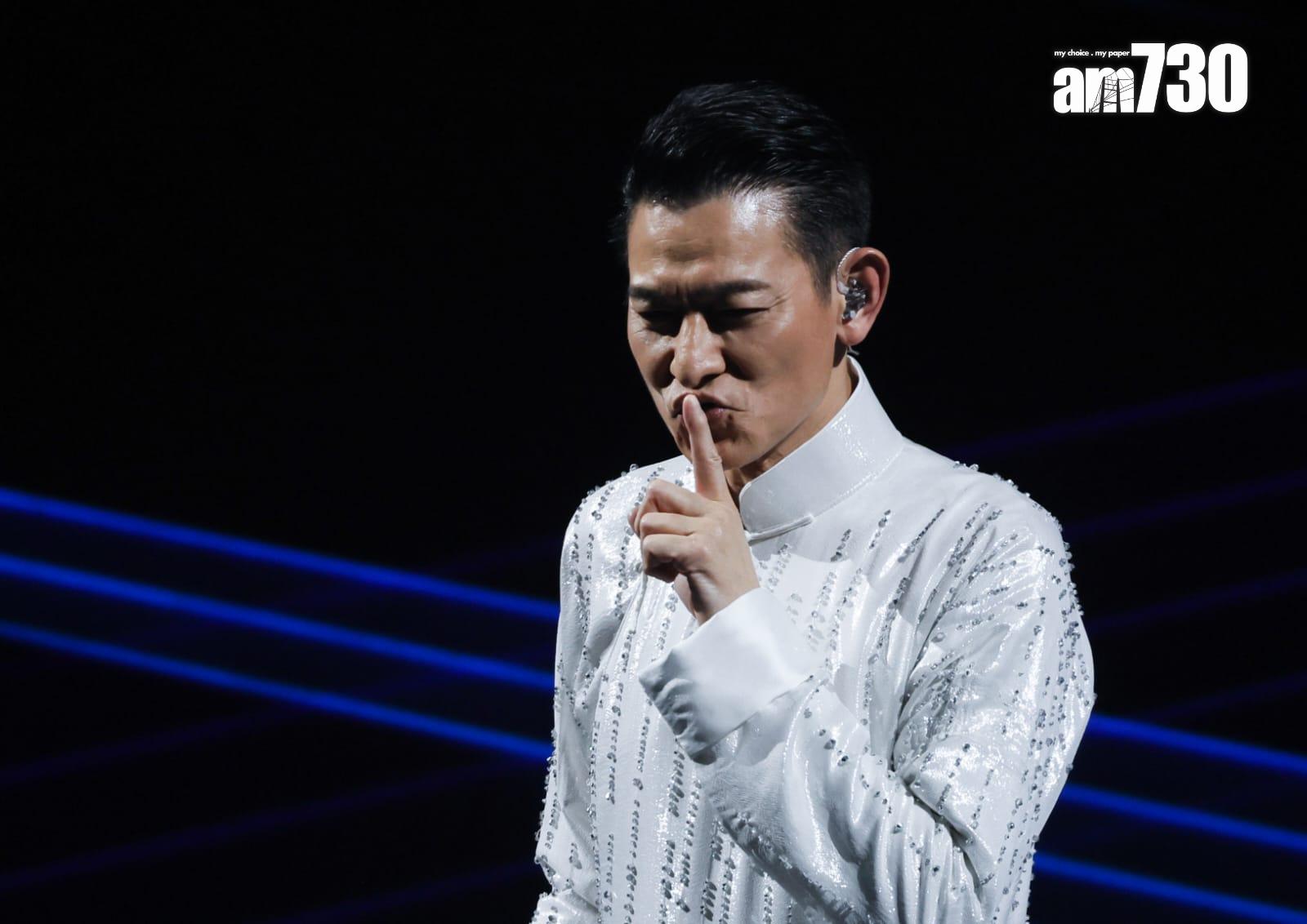 劉德華個唱當然要唱《中國人》。(蘇文傑攝)