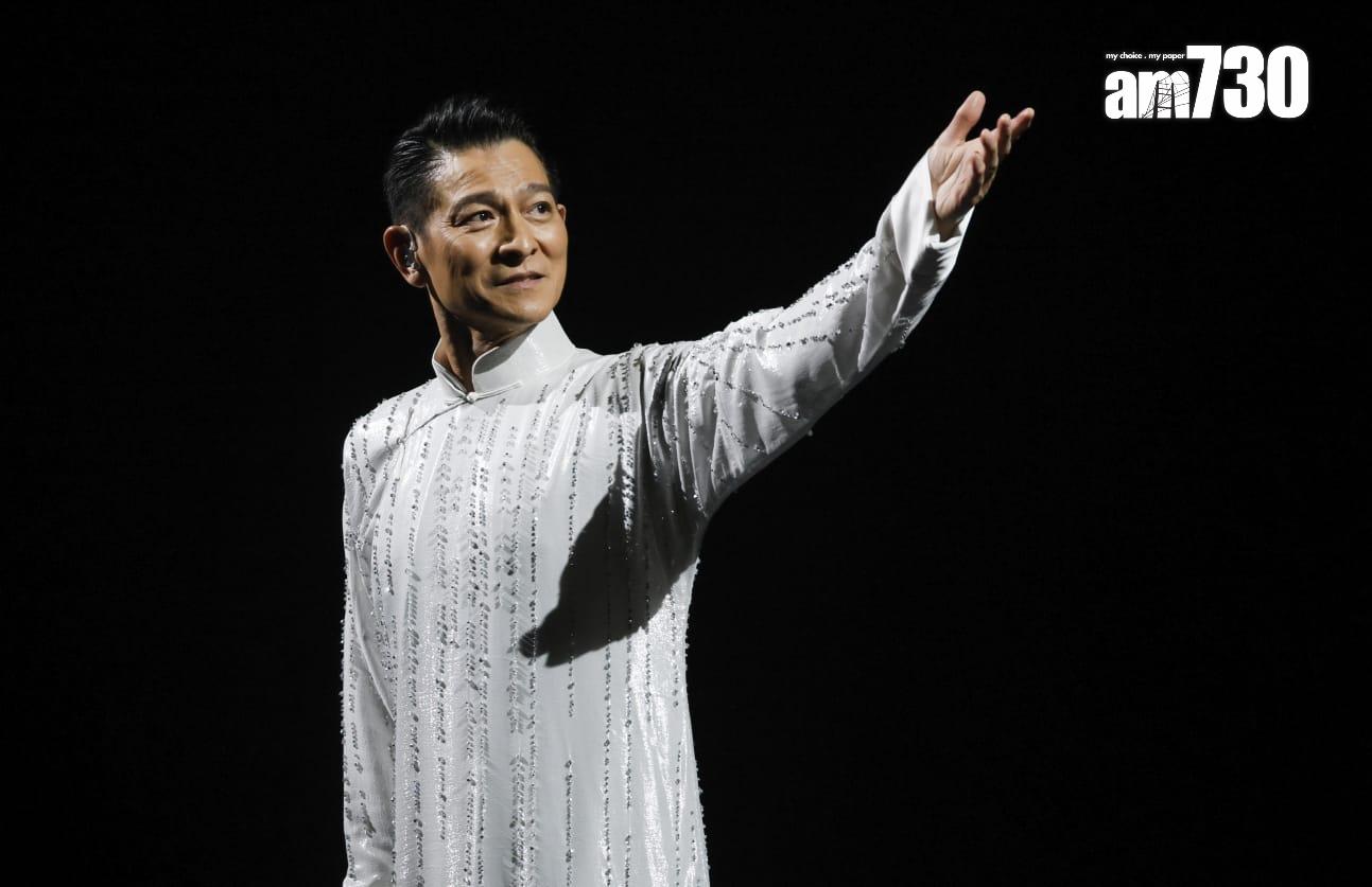 劉德華個唱當然要唱《中國人》。(蘇文傑攝)