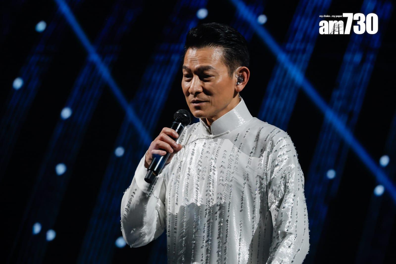 劉德華個唱當然要唱《中國人》。(蘇文傑攝)