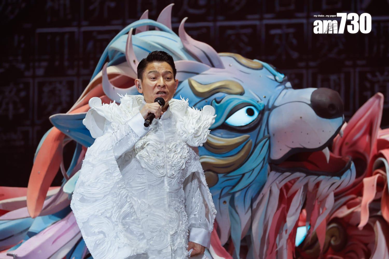 劉德華個唱當然要唱《中國人》。(蘇文傑攝)