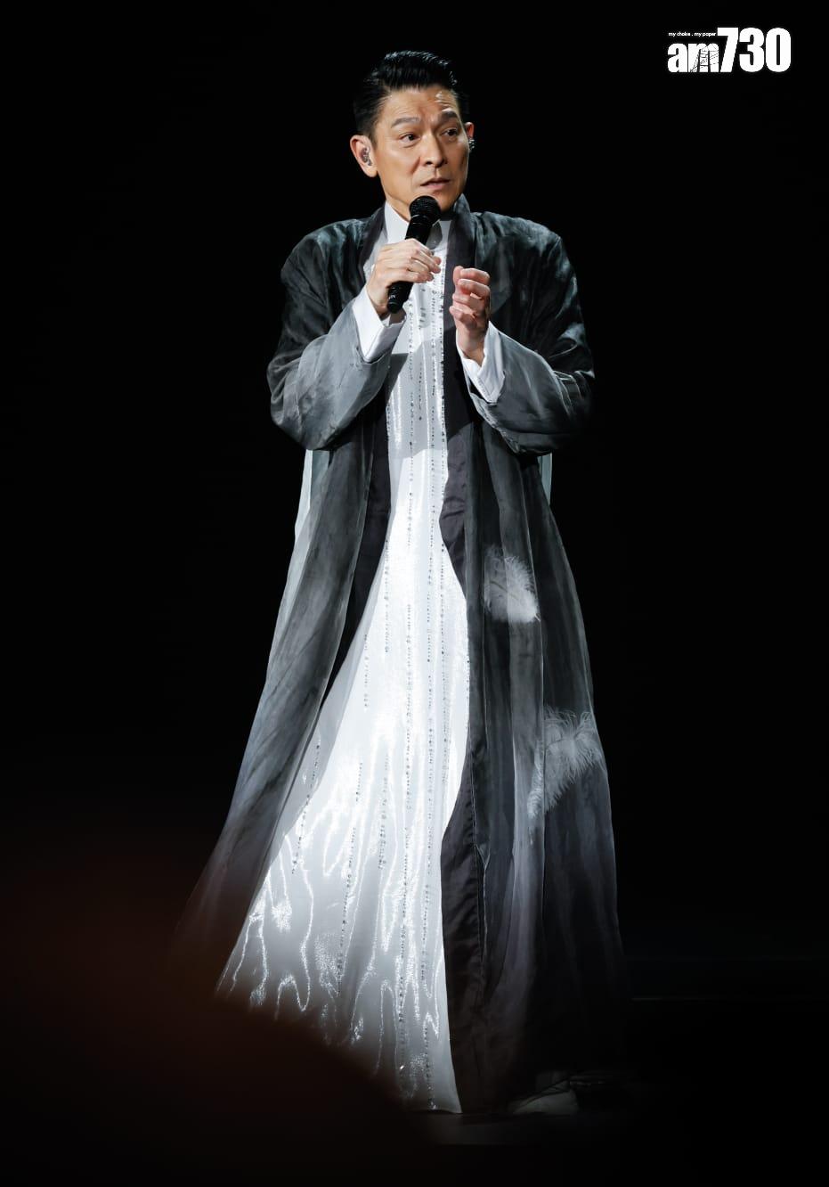 劉德華在紅館舉行一連廿場的跨年個唱《今天…is the Day劉德華巡迴演唱會2024 》。(蘇文傑攝)