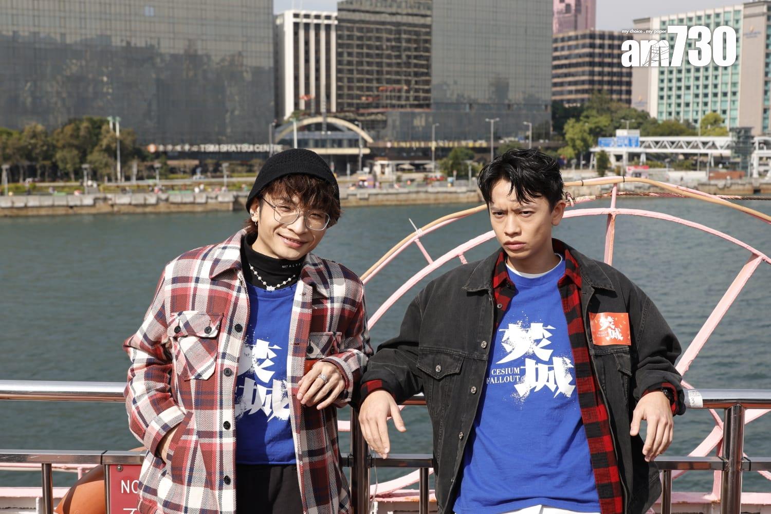 Locker與阿Dee接受訪問時,簡短回應Kayan9896豪門夢碎。(林俊源攝)