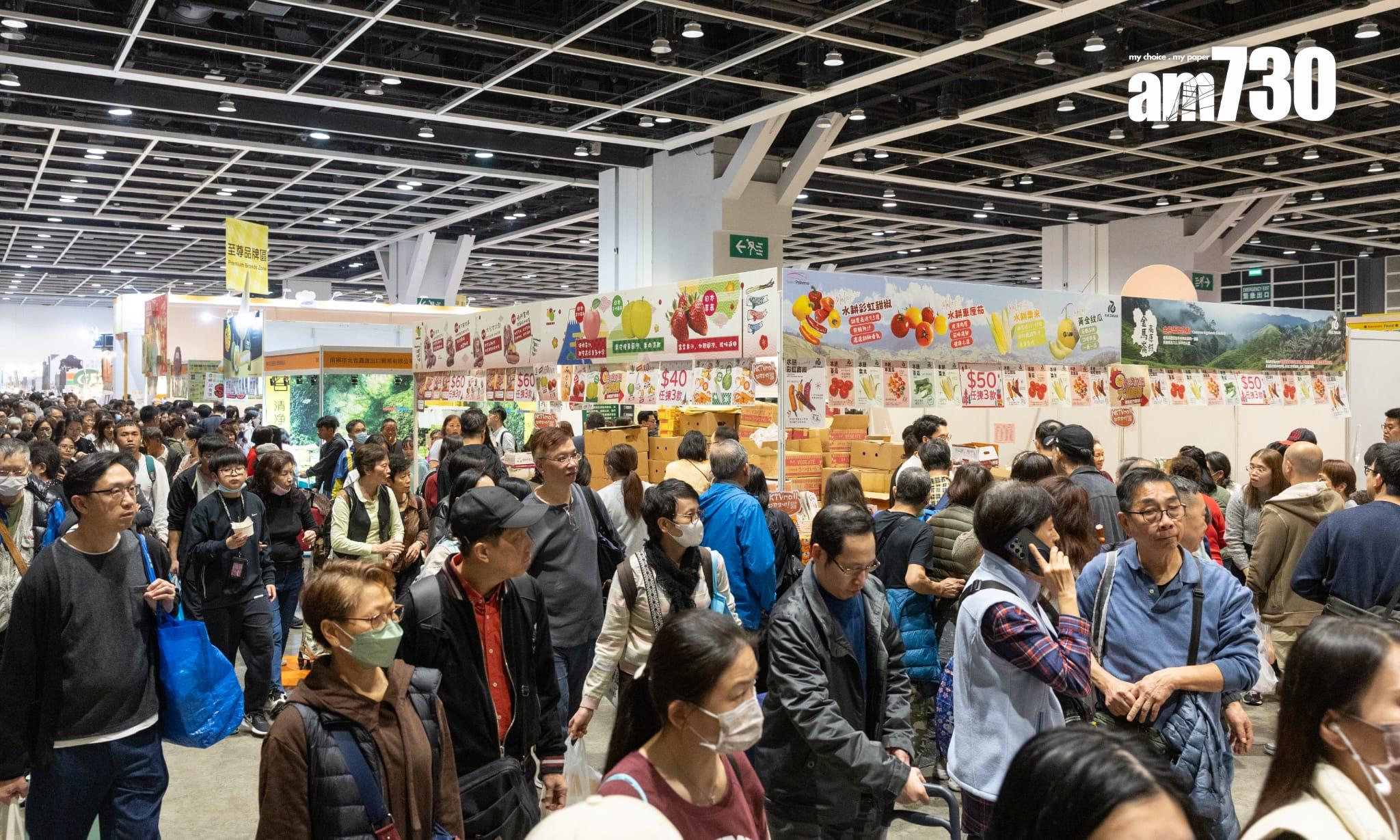 冬日美食節第二天 展商稱人流超預期 (蘇文傑攝)