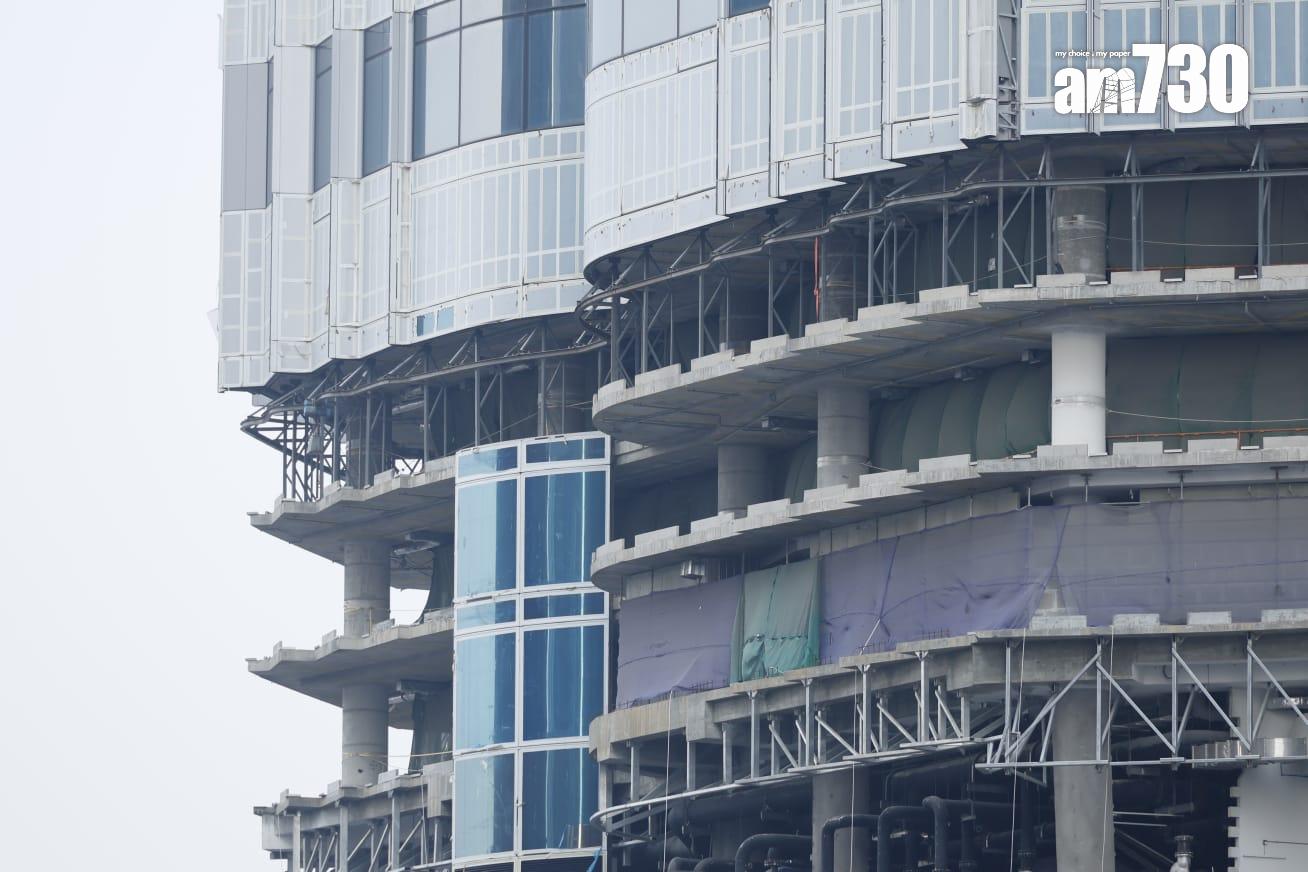 西九高鐵站上蓋地盤 (林俊源攝)