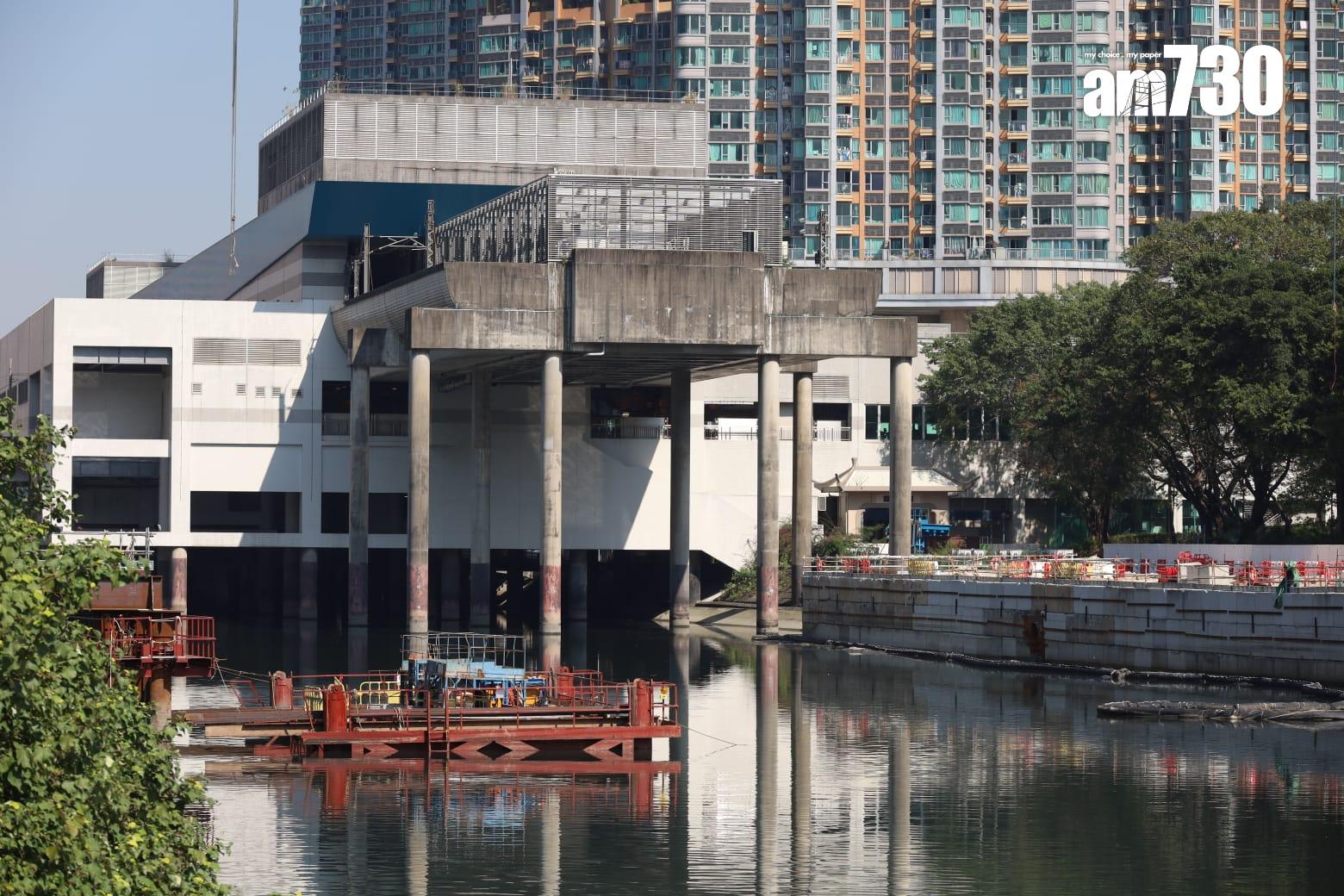 港鐵正興建屯門南延綫,將以高架橋延伸。(鍾式明攝)