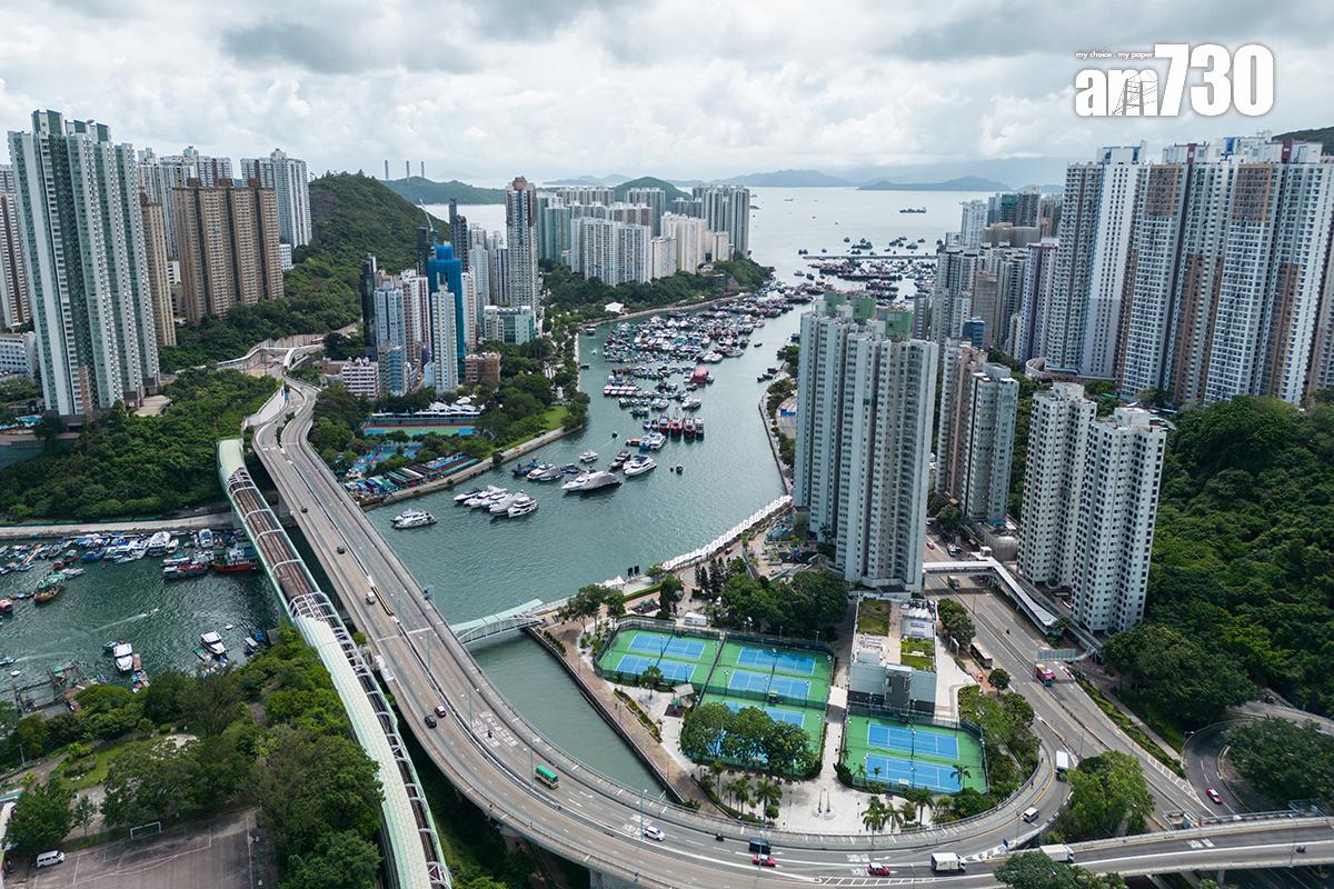 擬建的南港島綫西段,在香港仔避風塘一段會以高架形式興建。(資料圖片)