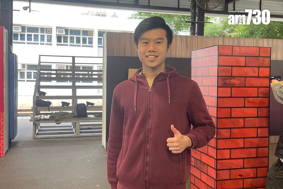 鄧同學打算於畢業後投考警隊,指體驗日有助了解警隊工作。(陳家莉攝)