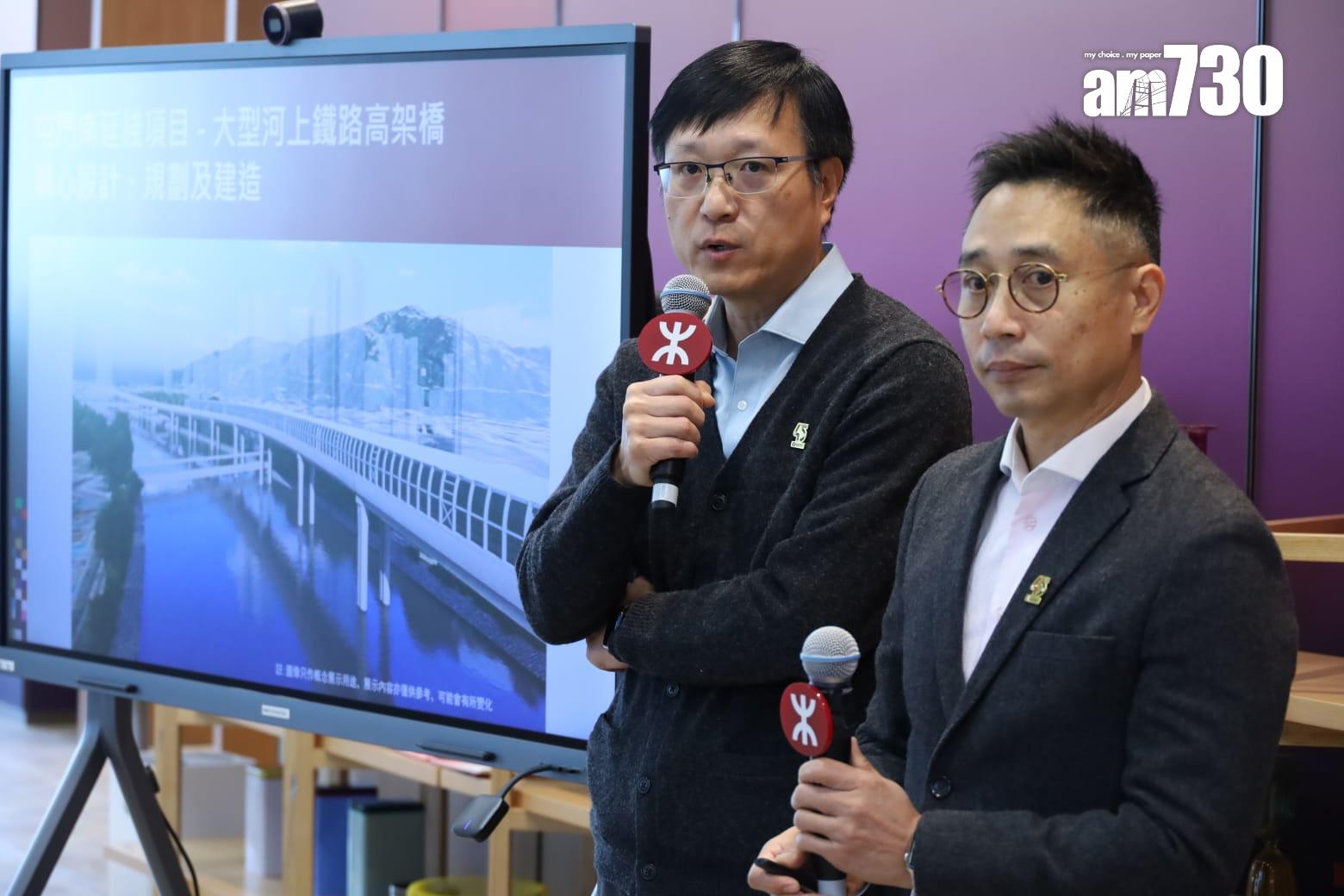 港鐵正興建屯門南延綫,將以高架橋延伸。(鍾式明攝)